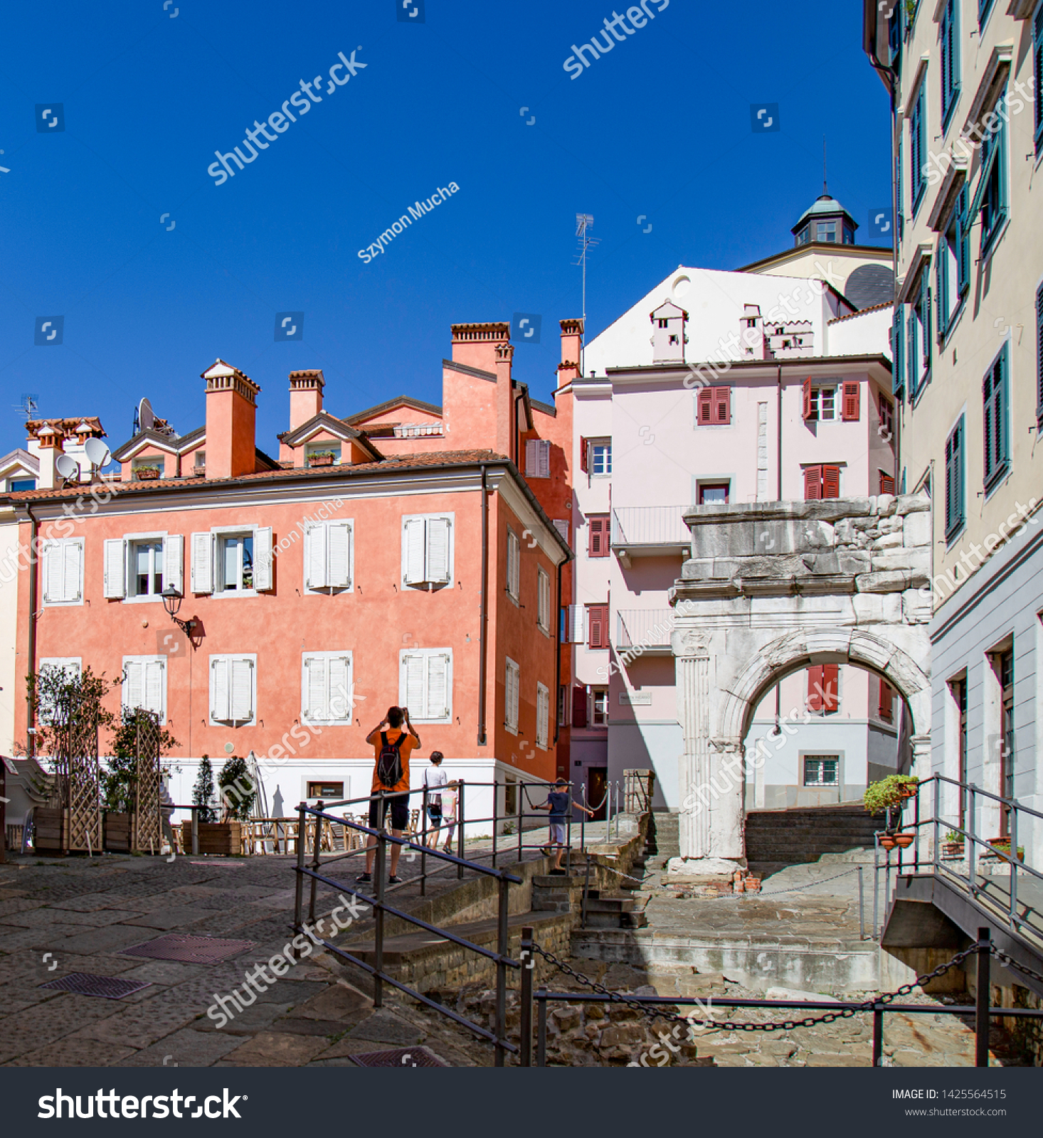 Trieste Italy 07312015 Richards Arch Italian Stock Photo Edit Now 1425564515