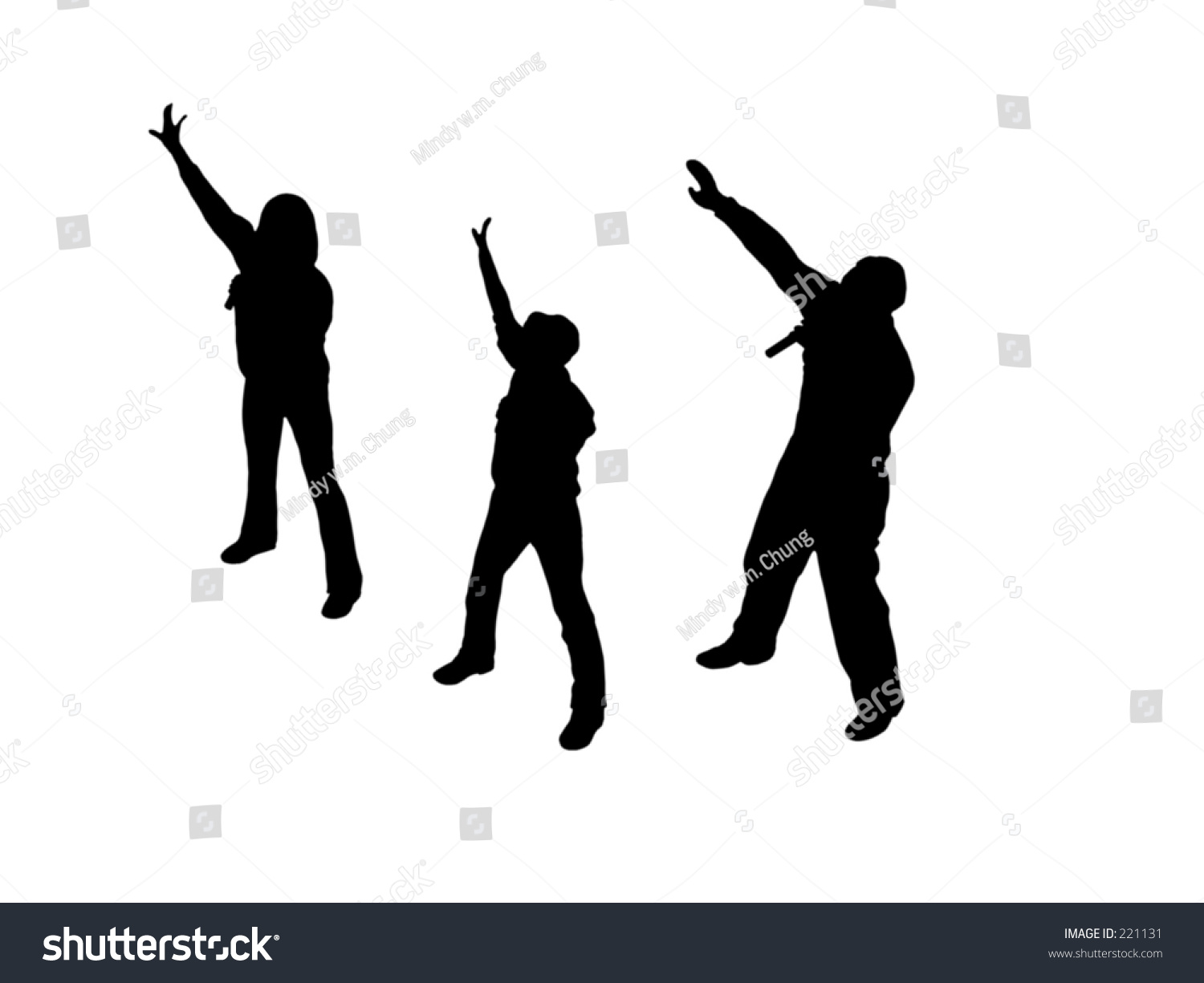 Trio Singing Group Stock Illustration 221131 - Shutterstock