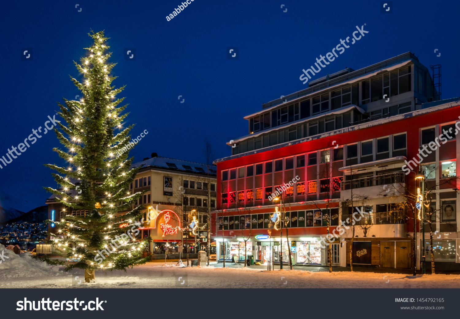 Tromso Norway December 2018 Huge Christmas Stock Photo Edit Now