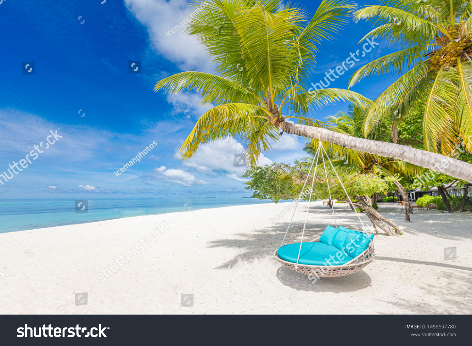 Yeele 10x8ft Beach Seaside Photography Background Tropical Coconut Tree Palm Tree Hammock Vacation Sandy Beach Summer Party Photo Backdrops Portrait Child Shooting Studio Props Wallpaper