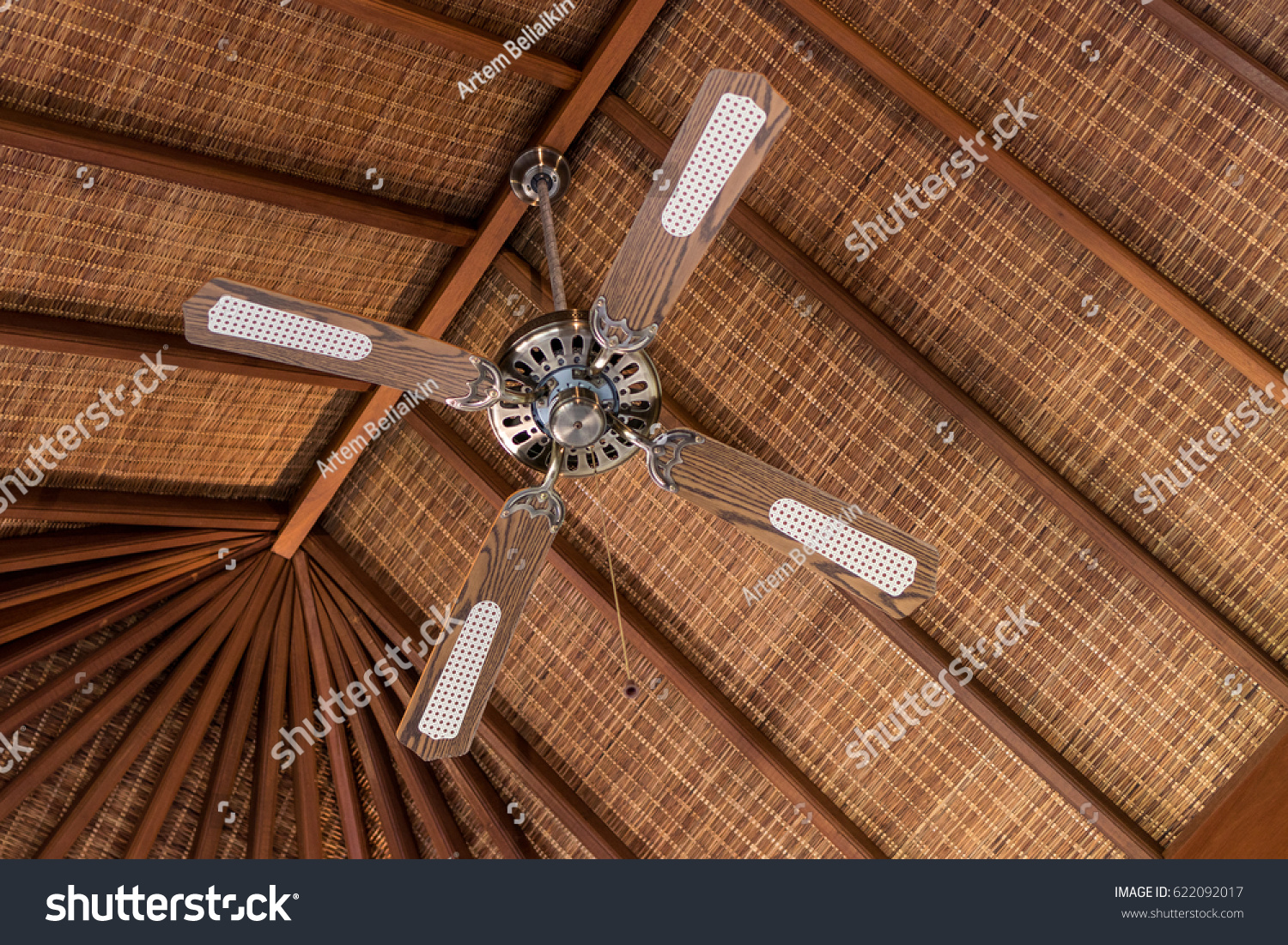 Tropical Cooling Fan Luxury Villa On Stock Photo Edit Now 622092017