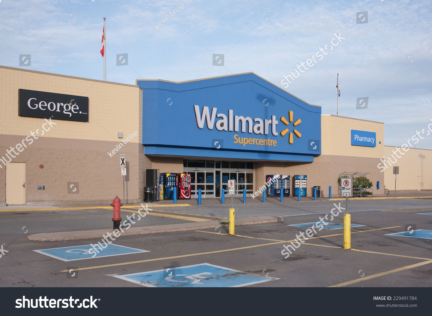 Truro, Canada - November 09, 2014: Walmart Storefront. Walmart Is An ...