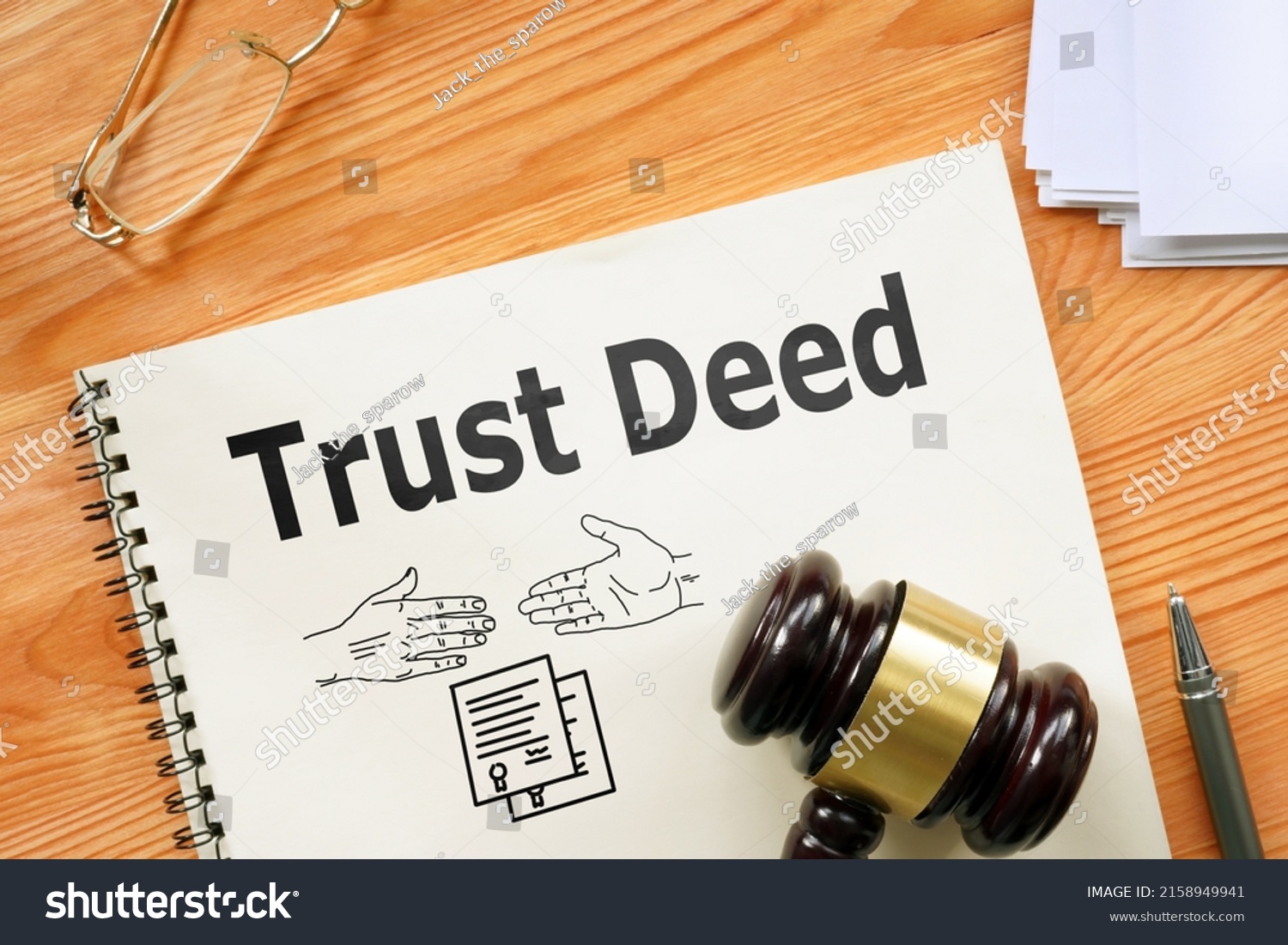 Trust Deed Shown Using Text Stock Photo 2158949941 | Shutterstock