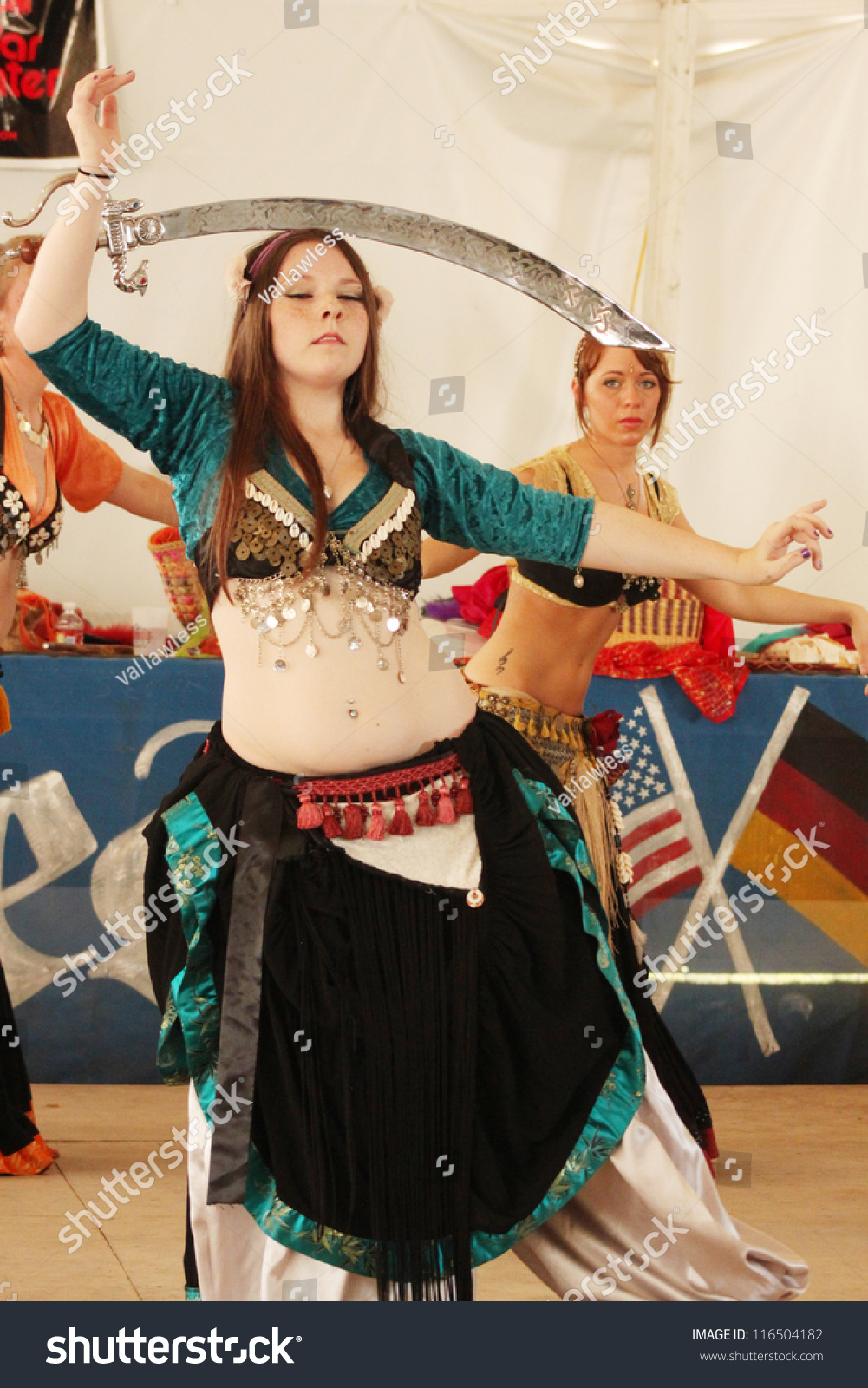 Tulsa, Ok - Oct 20: A Member Of Gypsy Fire Belly Dancers Group Performs ...