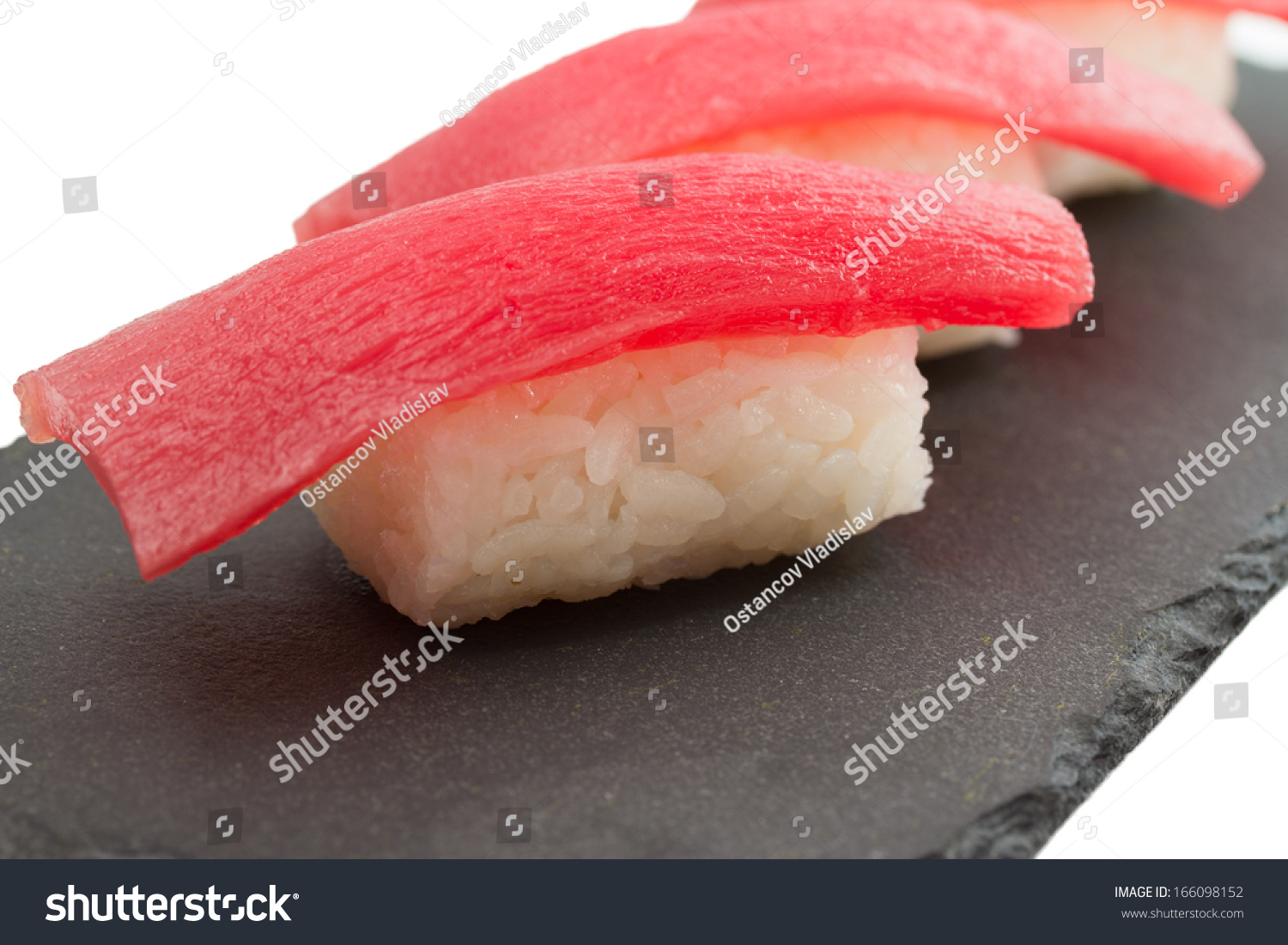 Tuna Sushi Nigiri Isolated Stock Photo Edit Now