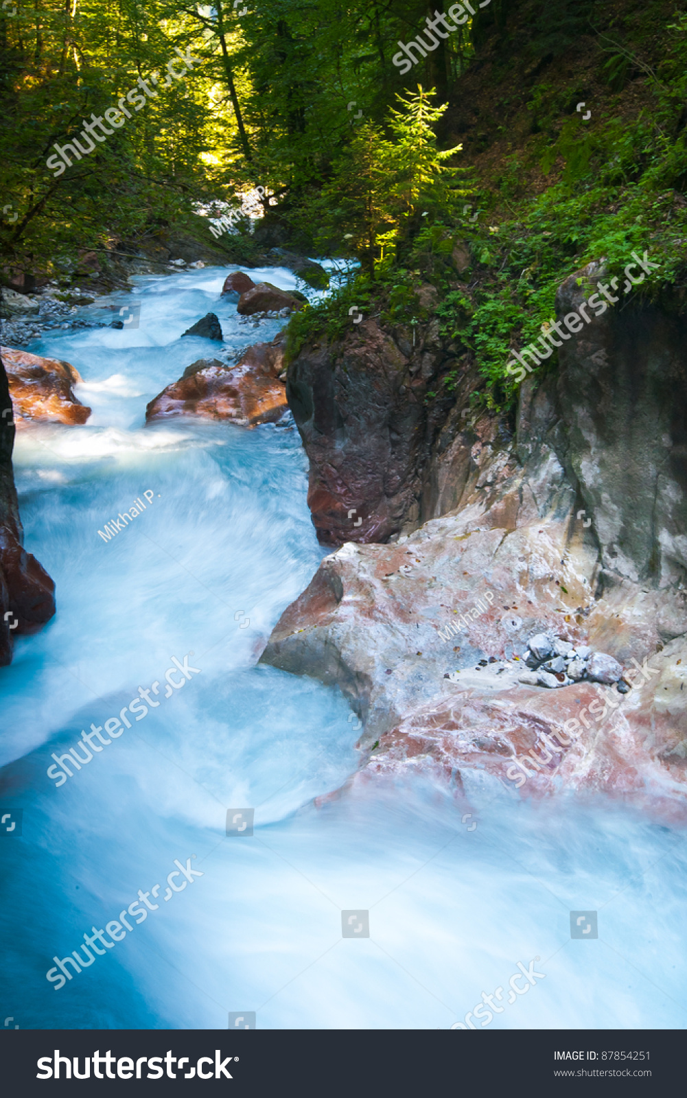 Turbulent Flow Of The River. Stock Photo 87854251 : Shutterstock