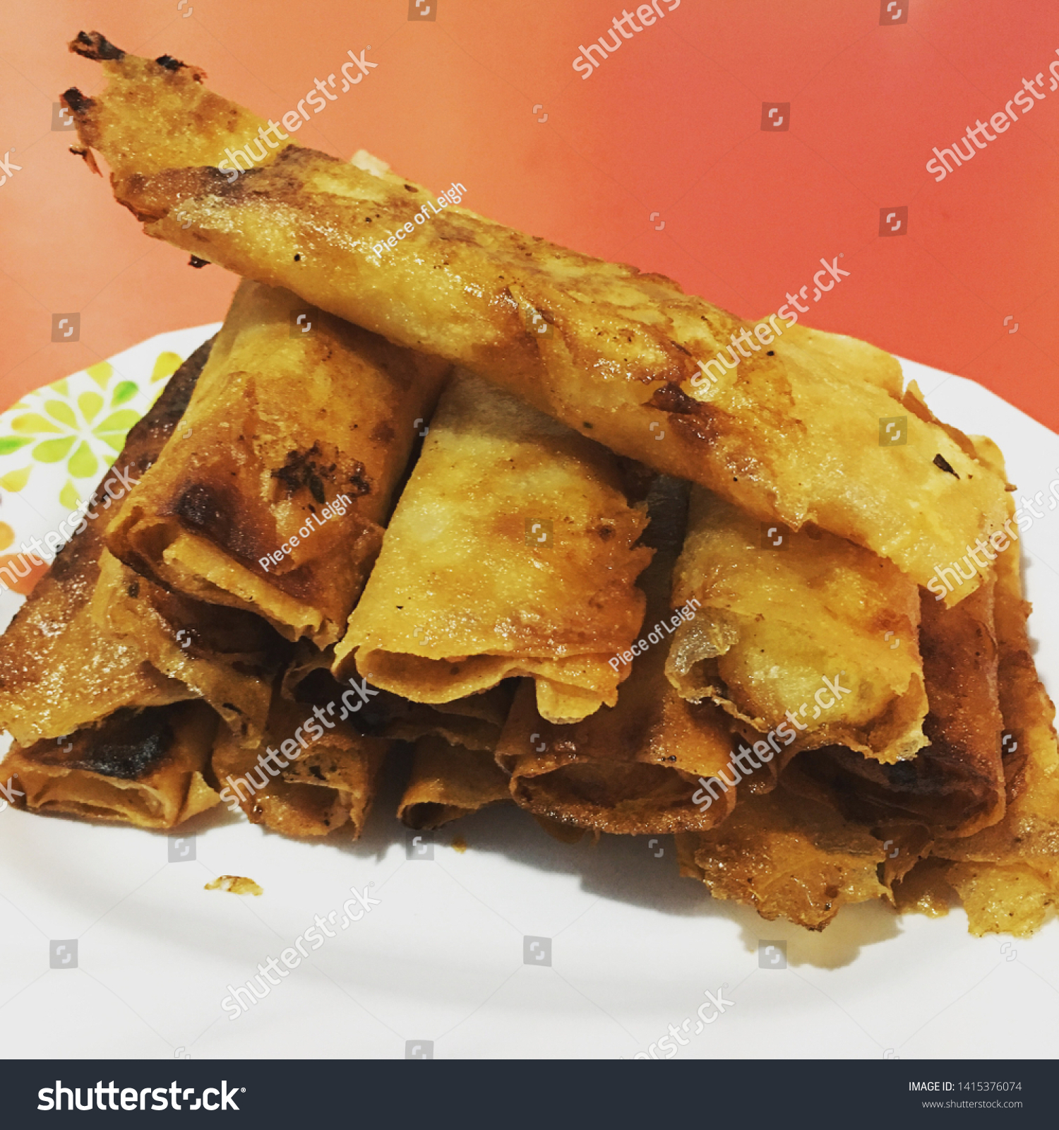 Turon Typical Filipino Food Dessert Made Stock Photo Edit Now 1415376074