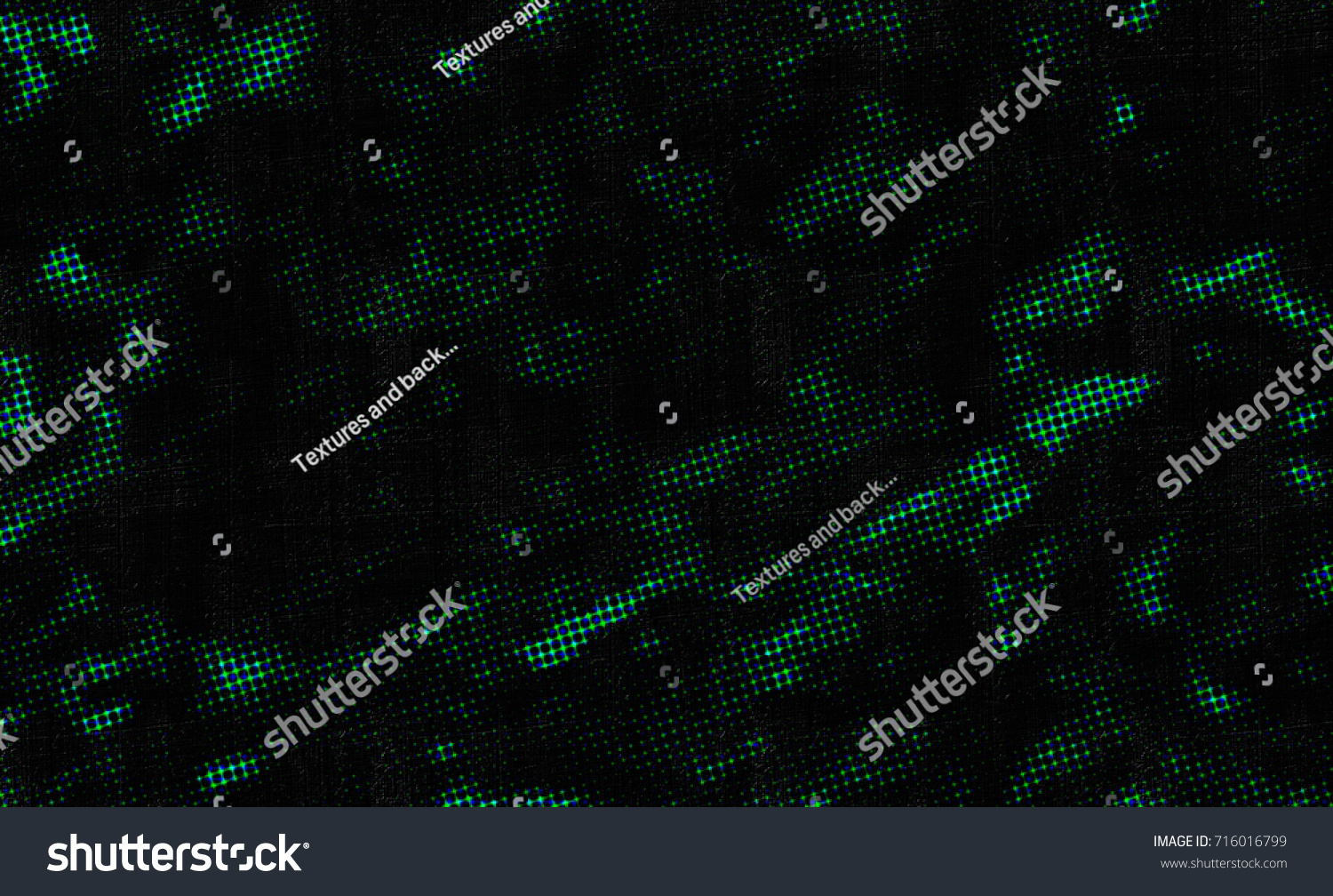 Turquoise Green Background Grunge Halftone Texture Stock Illustration ...