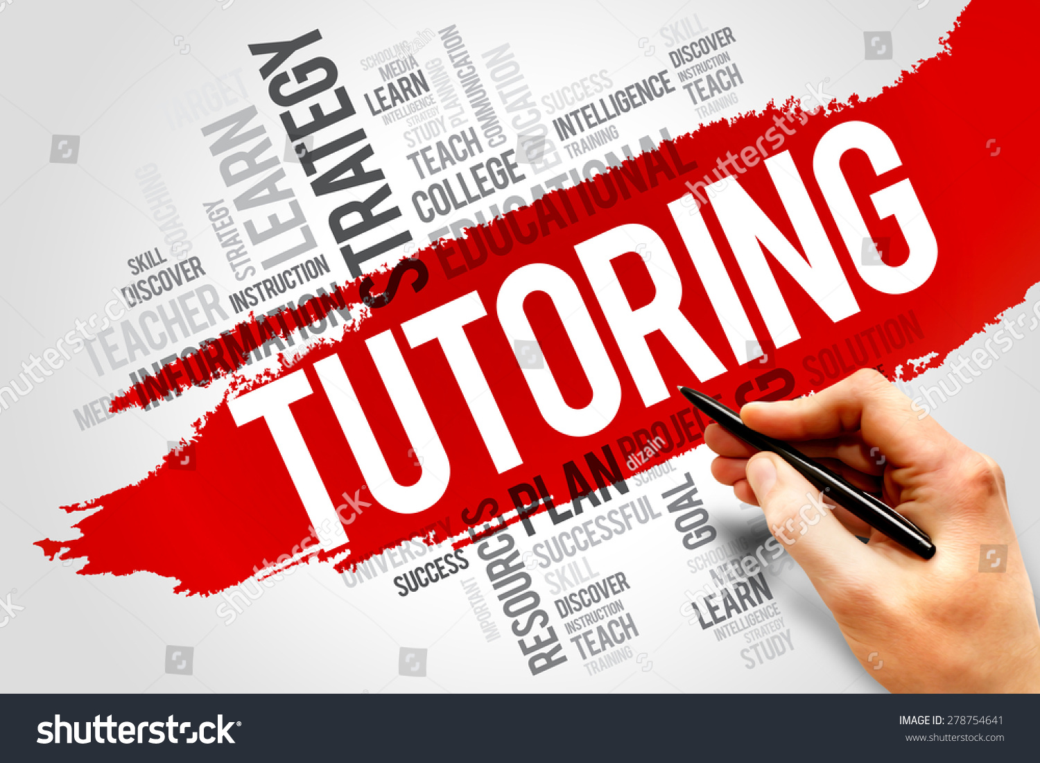 Tutoring Word Cloud, Education Concept Stock Photo 278754641 : Shutterstock