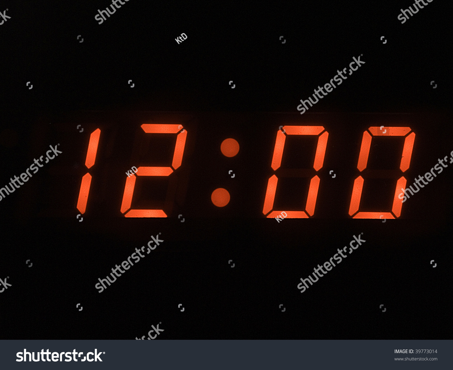 Twelve O Clock Noon Stock Photo 39773014 Shutterstock