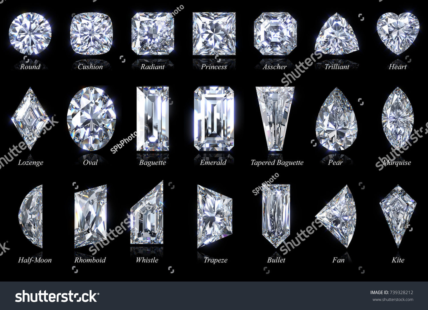 diamond shapes and names