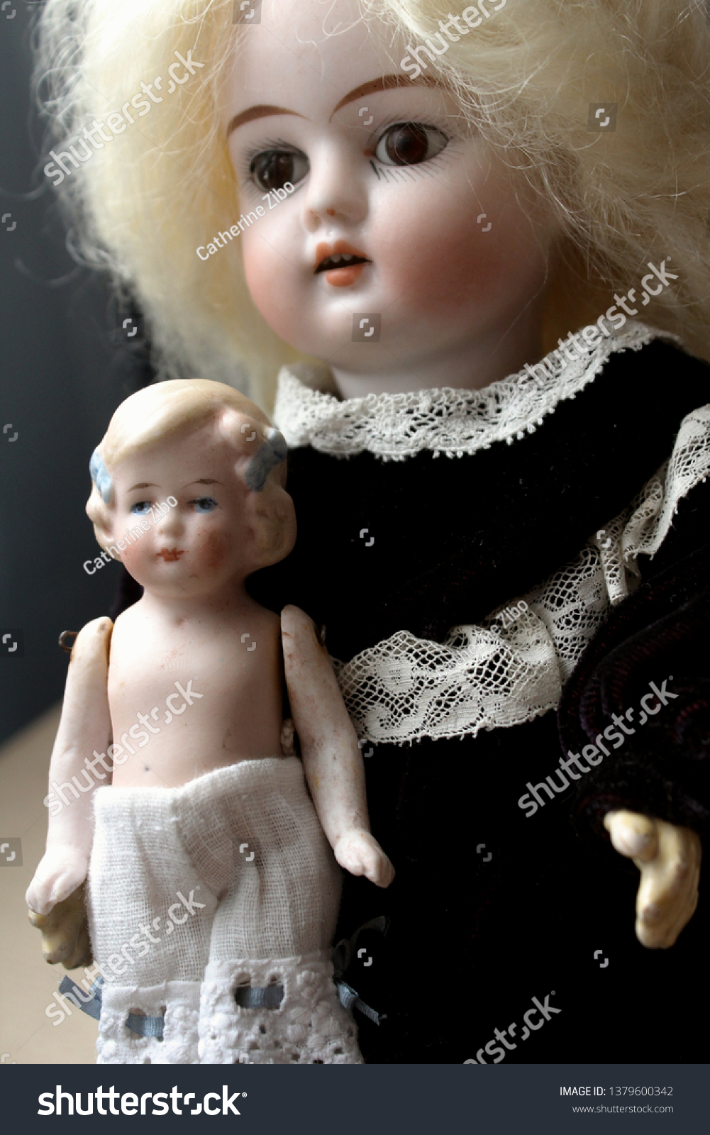 small porcelain dolls antique