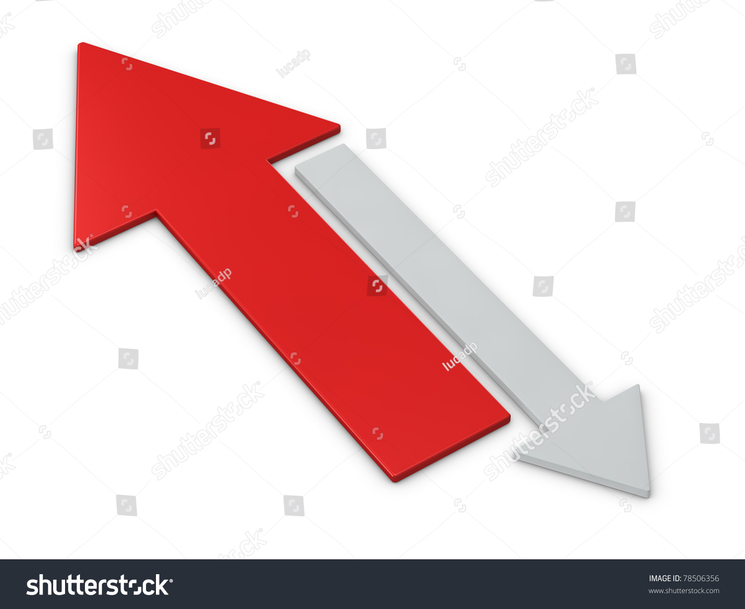 Two Arrows Pointing Opposite Directions Whats Stock Illustration 78506356 Shutterstock 5419