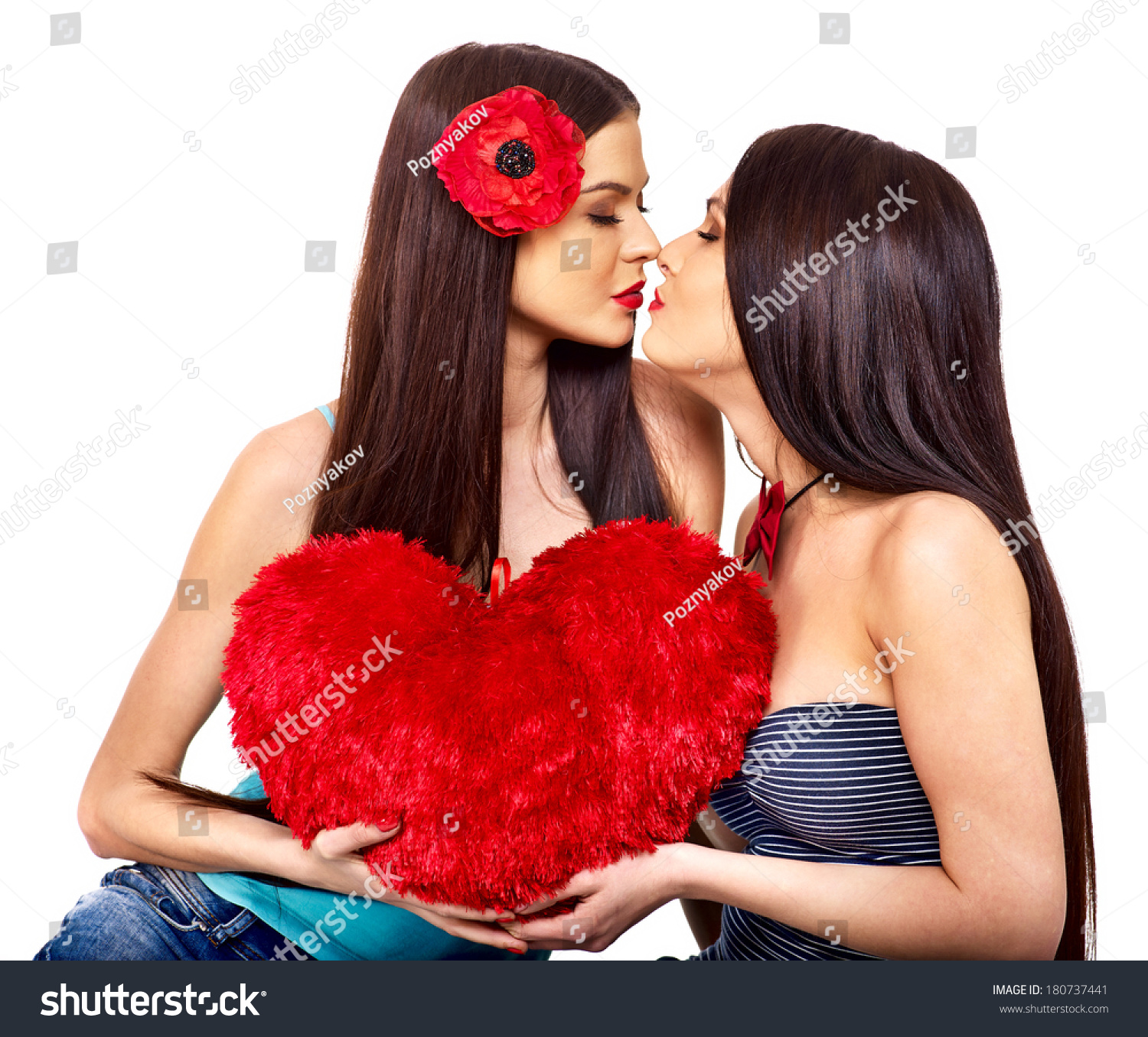 High School Lesbians Kissing