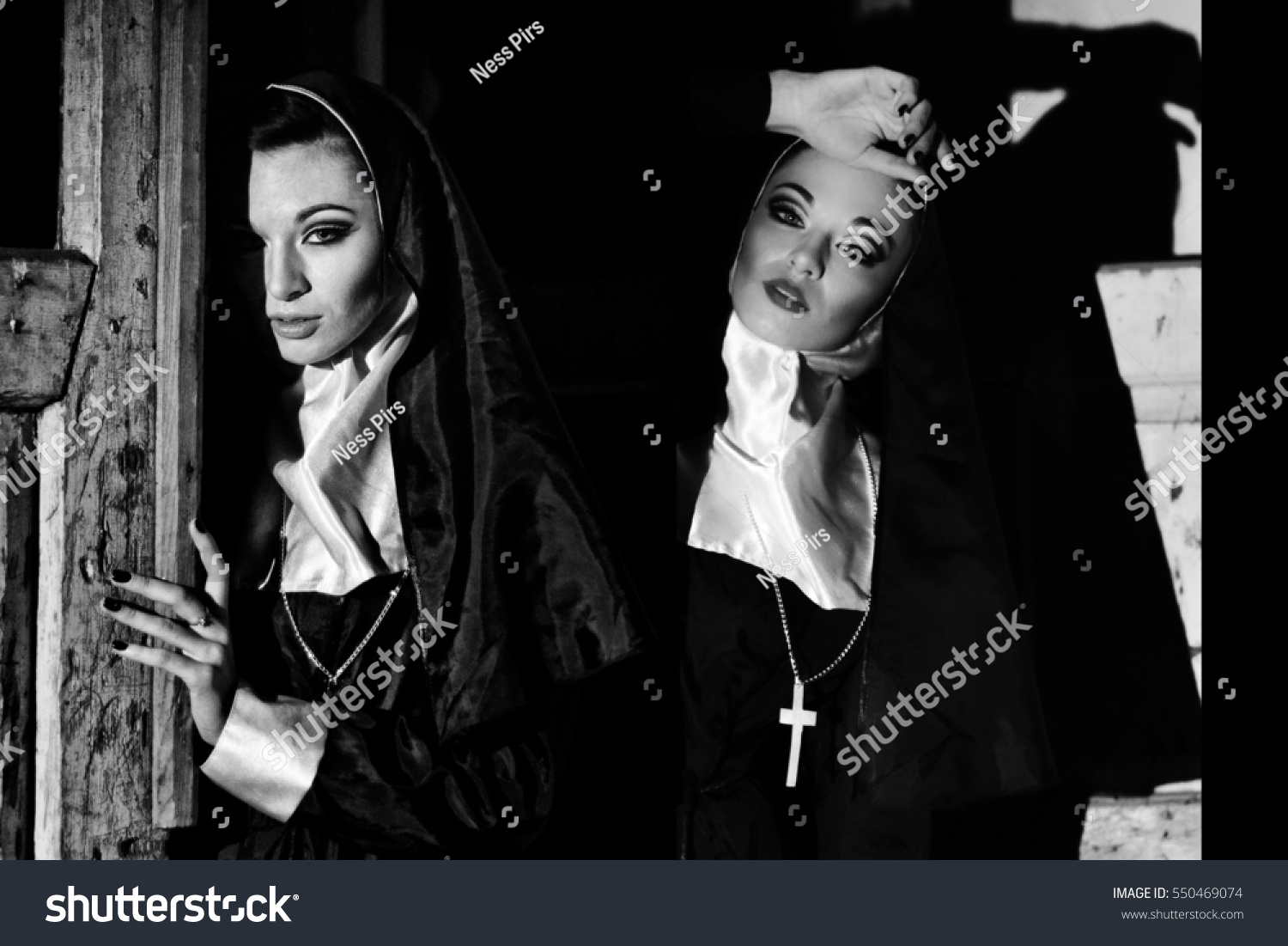 Two Beautiful Sexy Nuns Dark MysticalẢnh Có Sẵn550469074 Shutterstock
