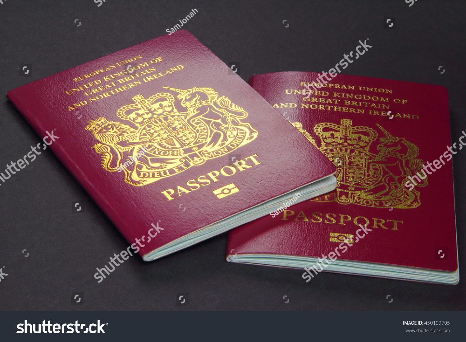 Two British Eu Biometric Passports Stock Photo 450199705 : Shutterstock