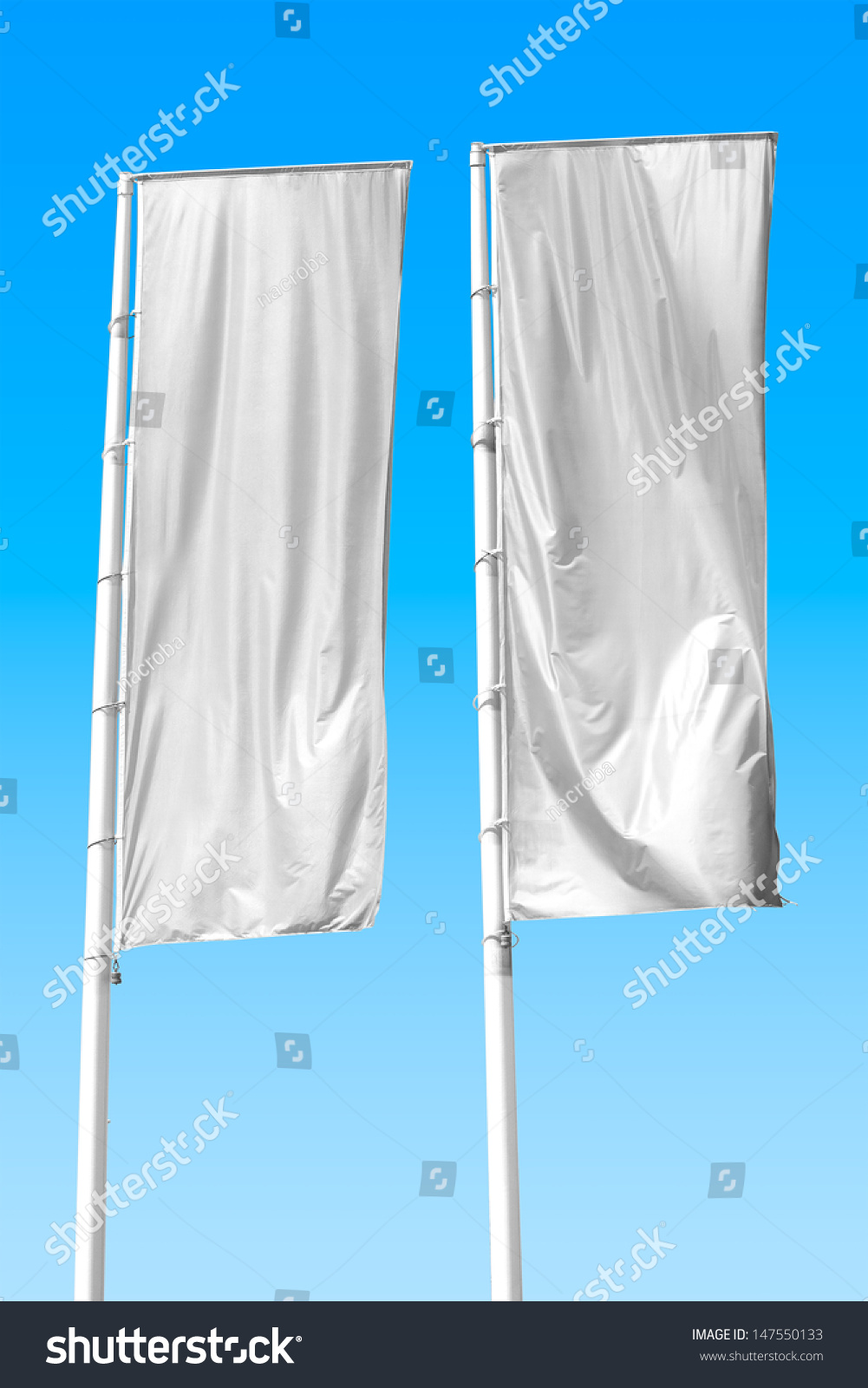 Two Empty Vertical Banners Blank Space Stock Photo 147550133 - Shutterstock