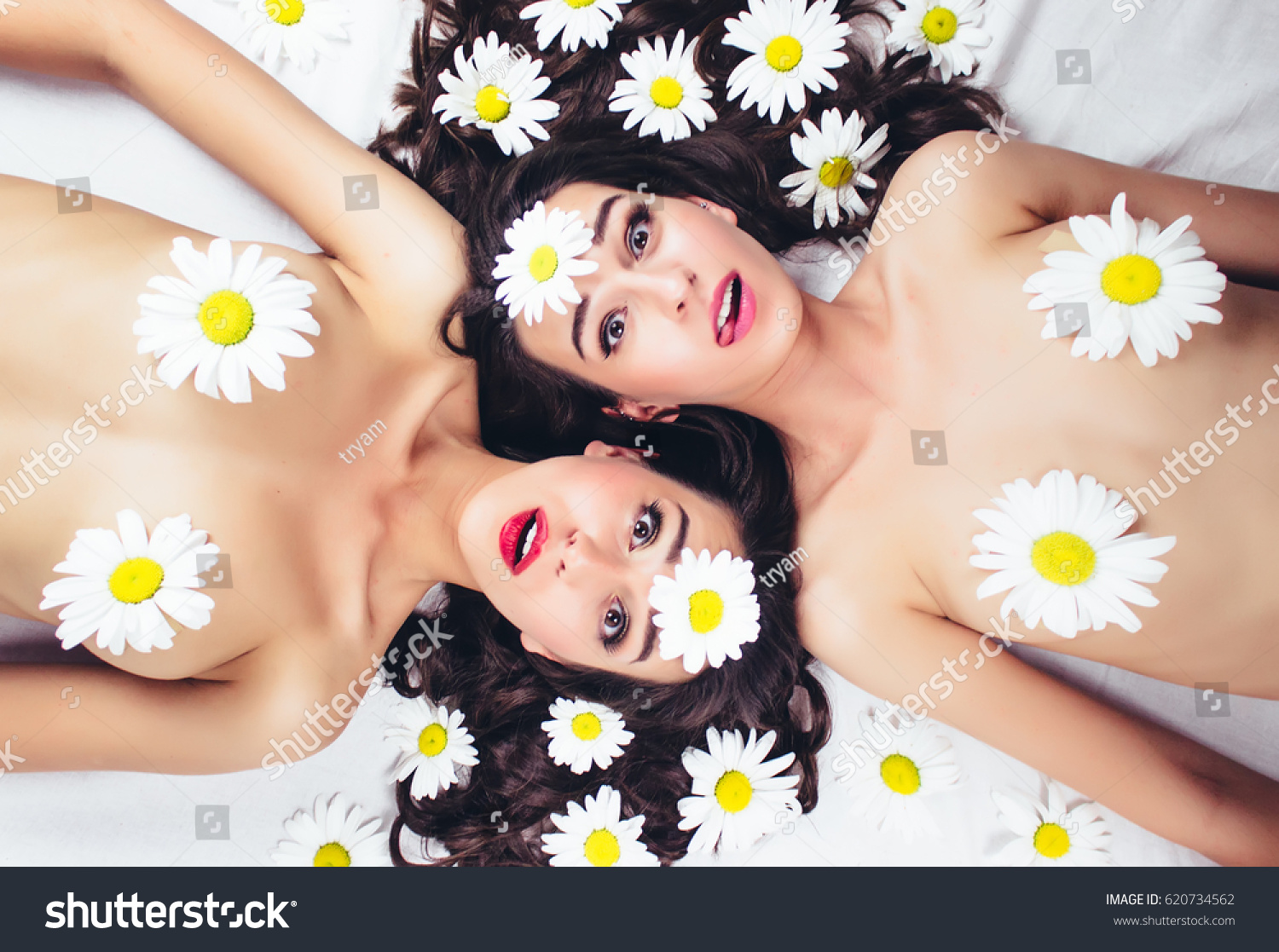 Naked girls fashion Two Fashion Topless Fun Summer Girls Stock Photo Edit Now 620734562