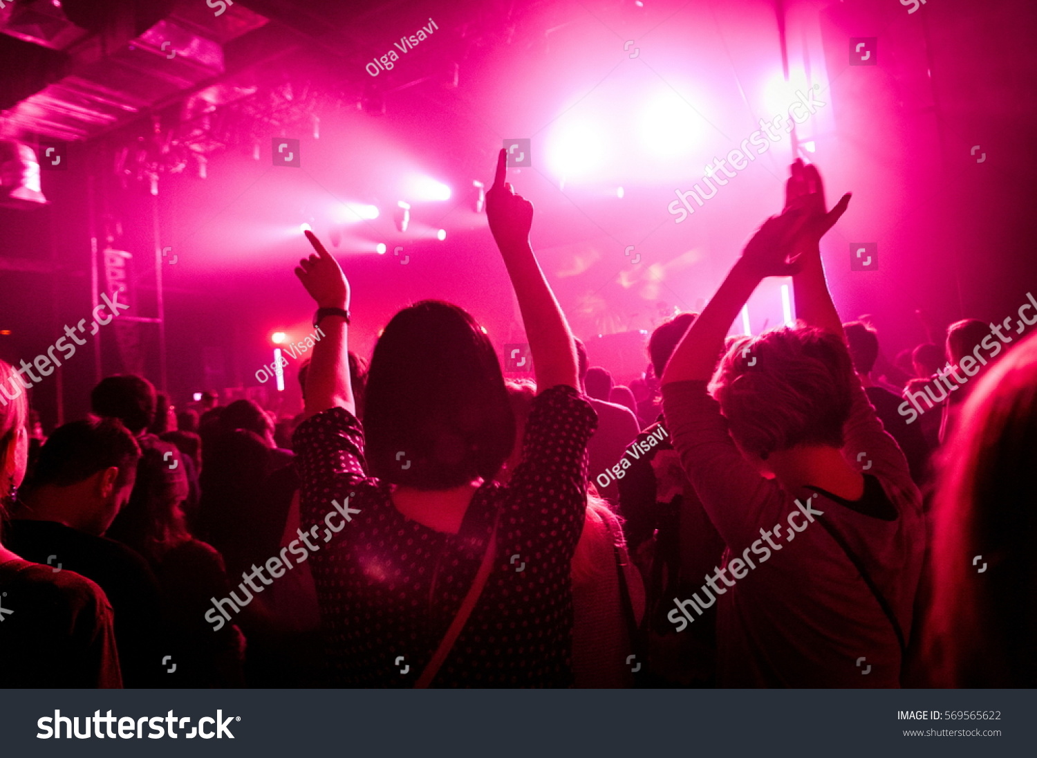 Two Girls Hands Concert Music Club Stock Photo 569565622 - Shutterstock