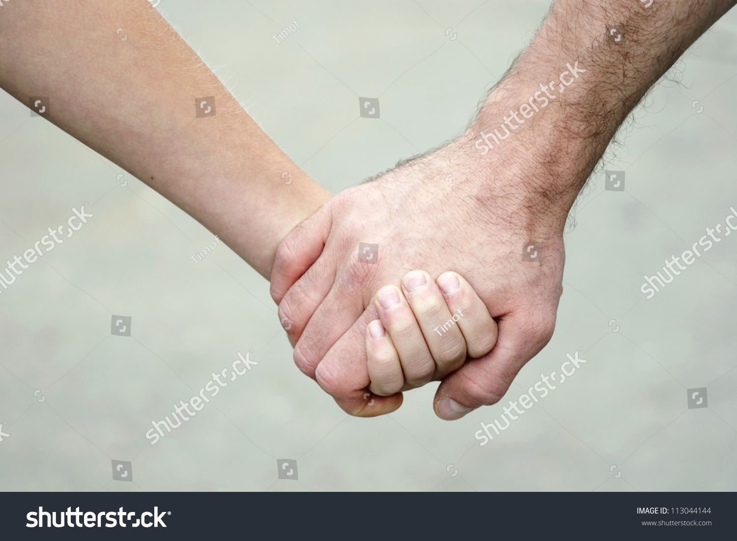 Two Hands Keeping Together Stock Photo 113044144 : Shutterstock