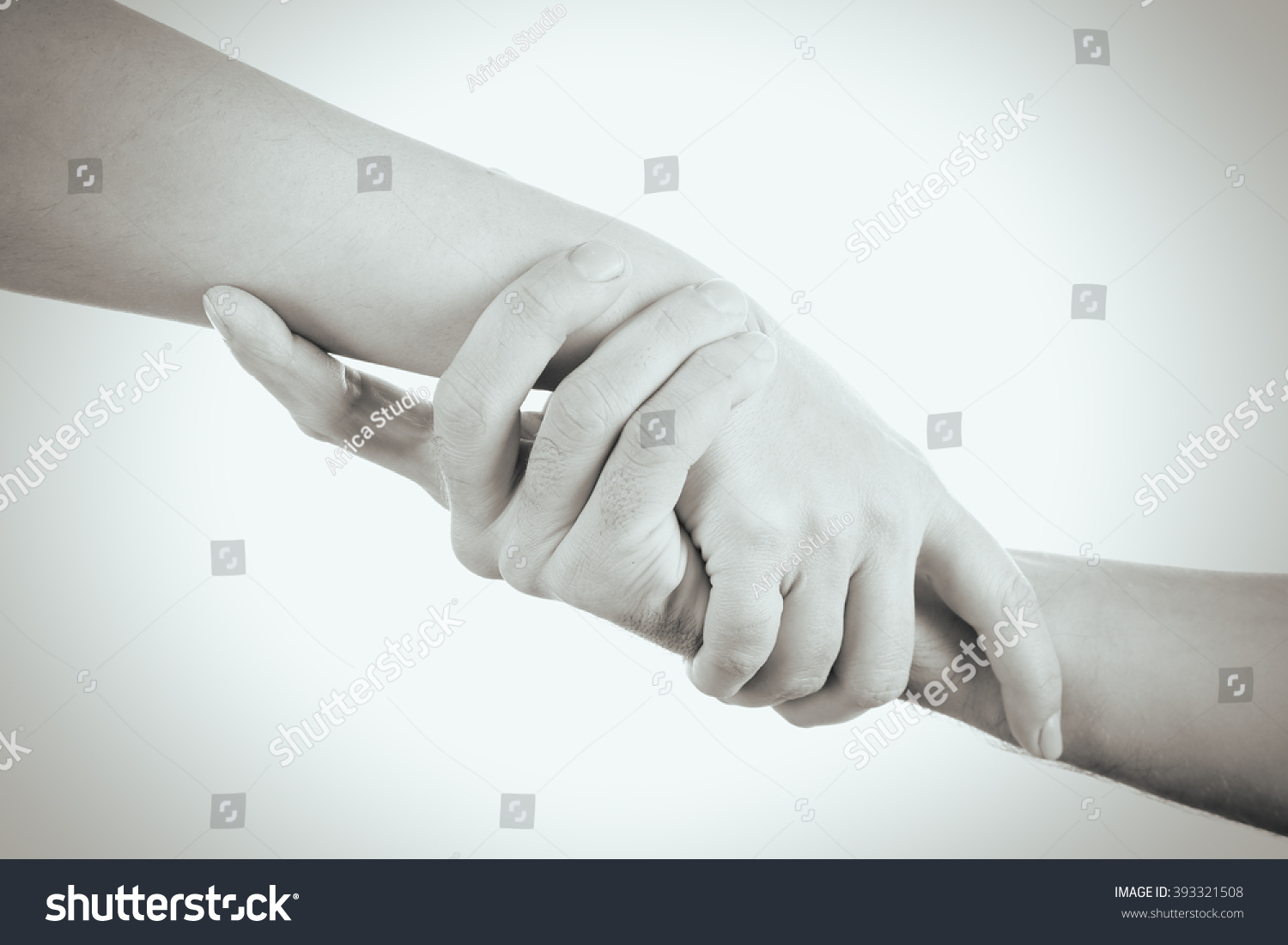 Two Hands Reaching Toward Each Other Stock Photo (Edit Now) 393321508