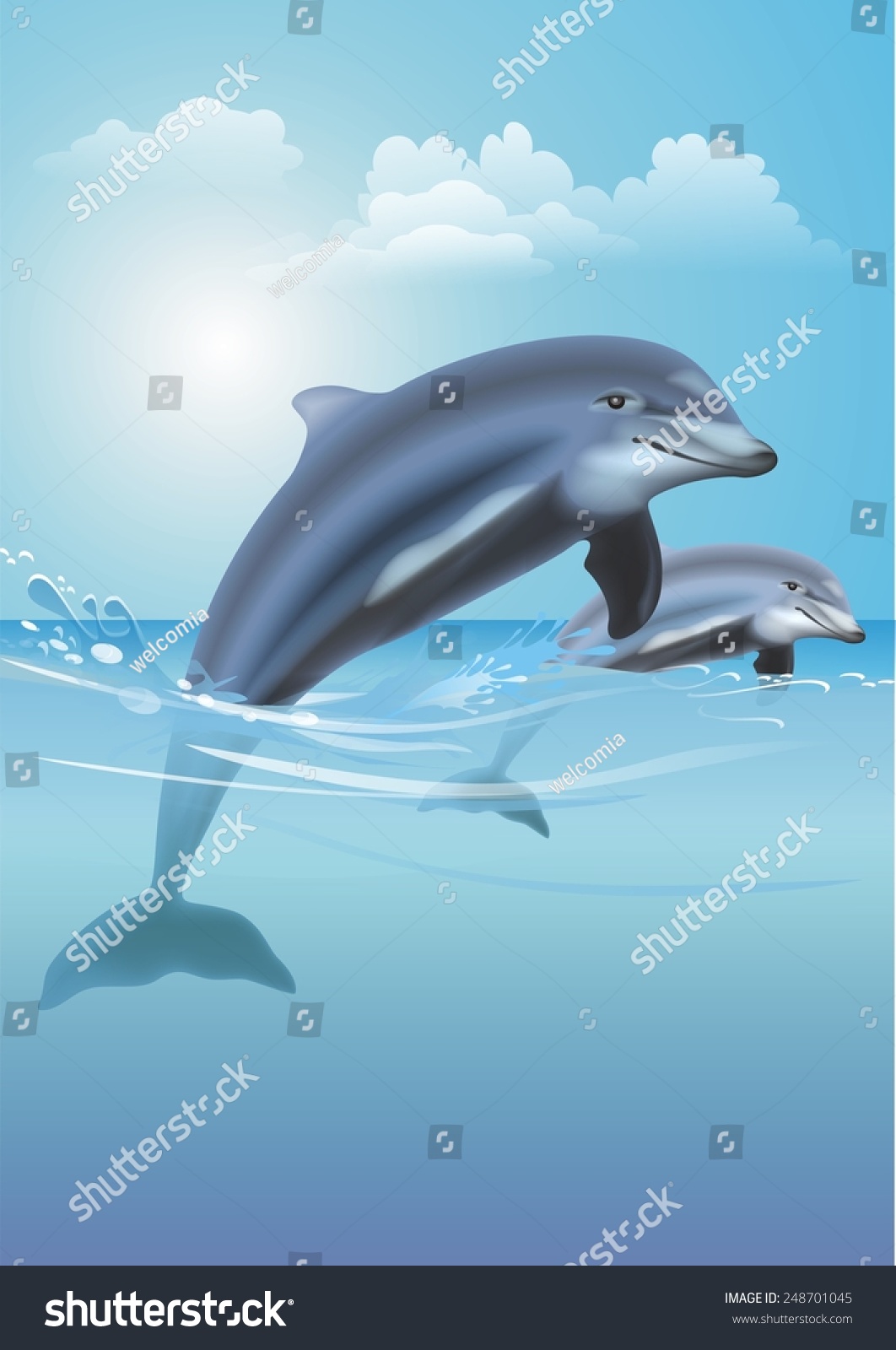 695 Dolphin vertical Images, Stock Photos & Vectors | Shutterstock