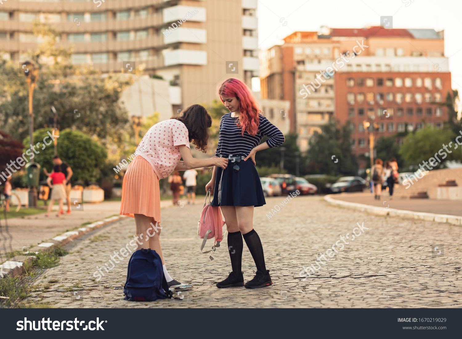 Two Lesbian Young Girls Kissing On Stok Fotoğrafı Şimdi Düzenle 1670219029 