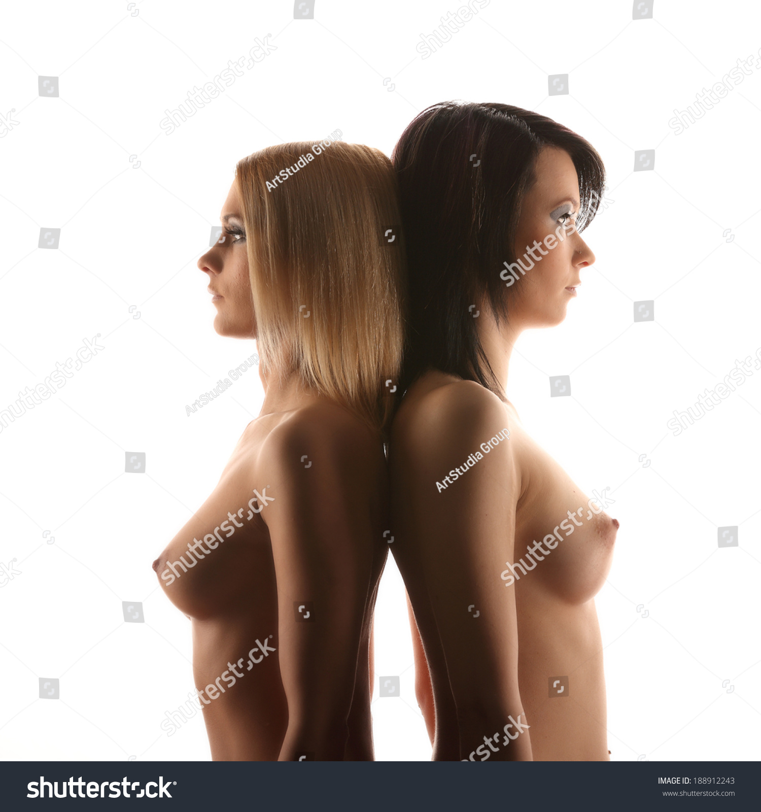 Two Girls Posing Nude Together