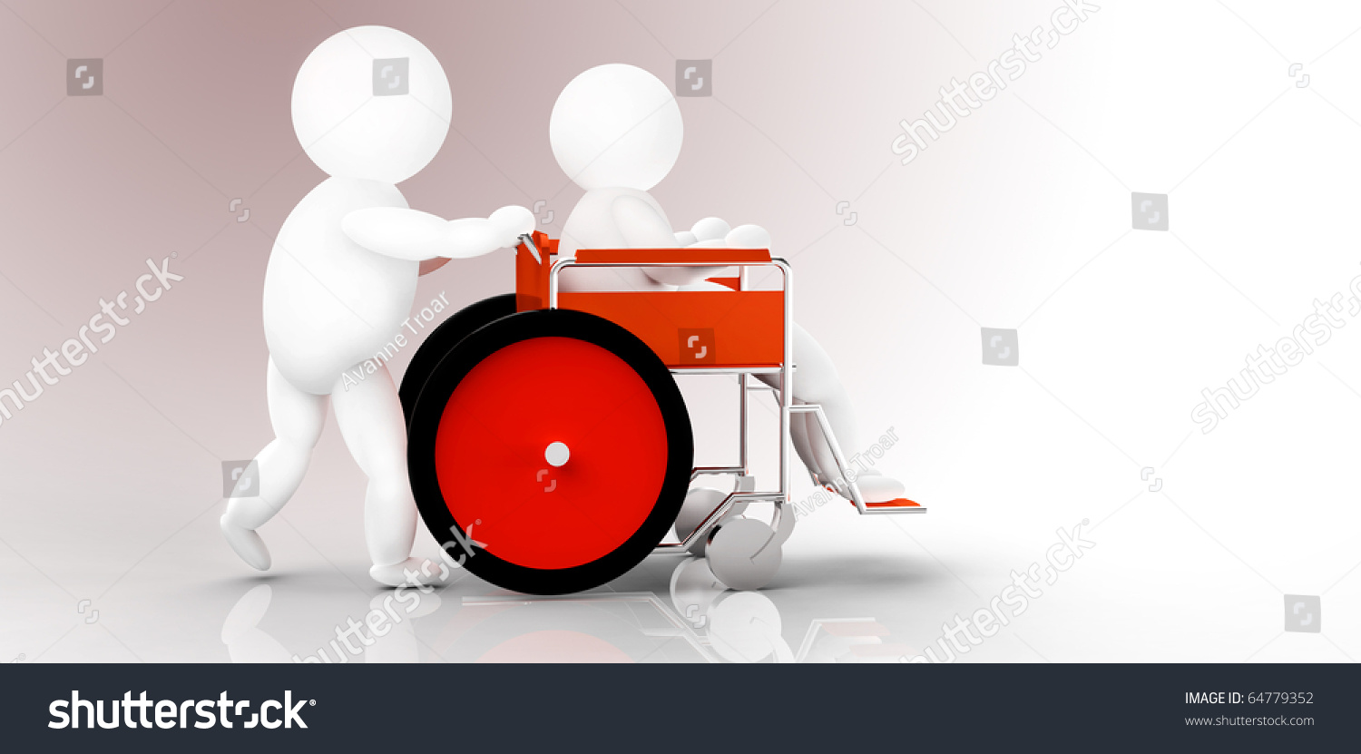 Two People, Wheelchair Stock Photo 64779352 : Shutterstock