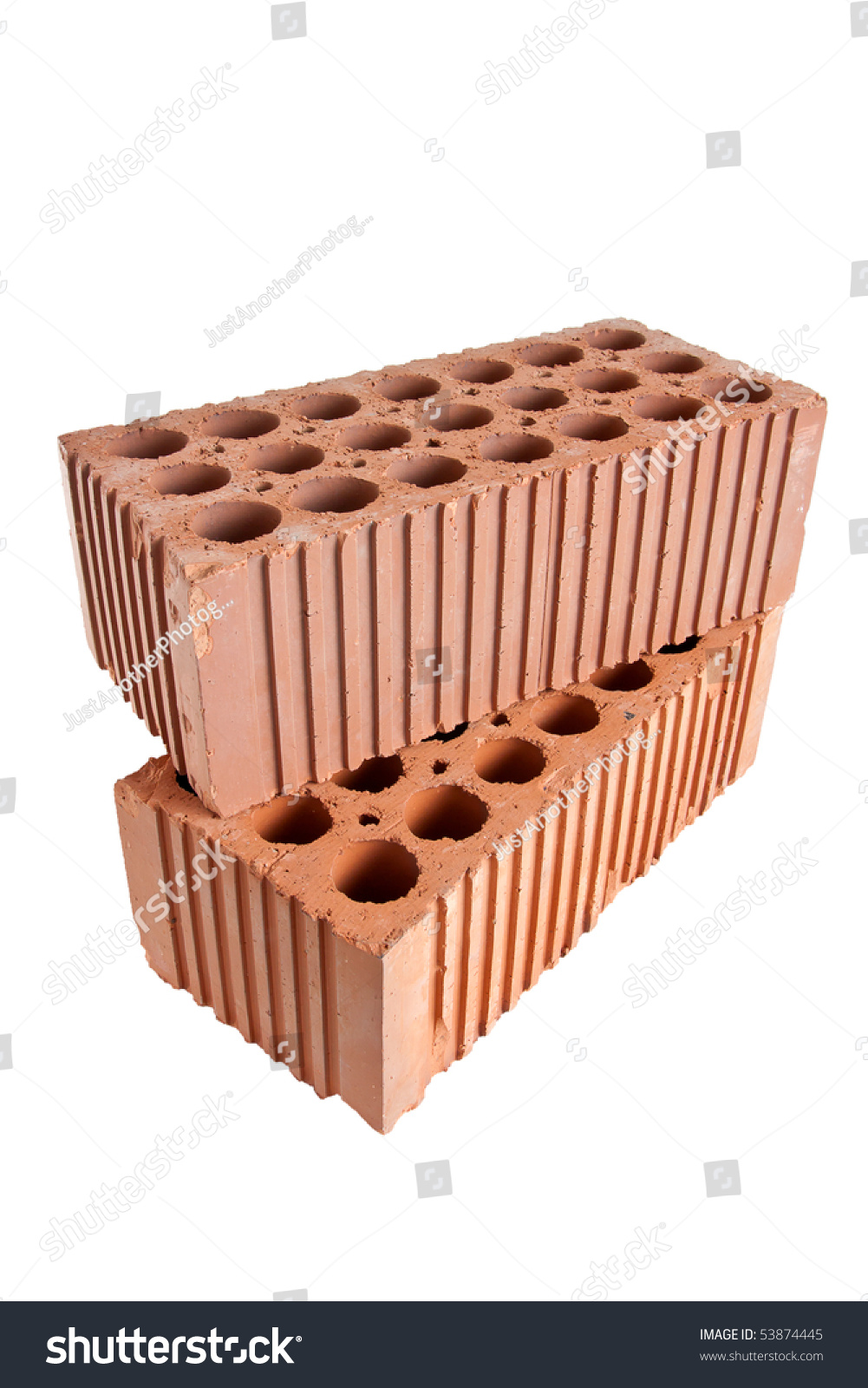 Two Perforated Bricks Stacked Stock Photo 53874445 - Shutterstock