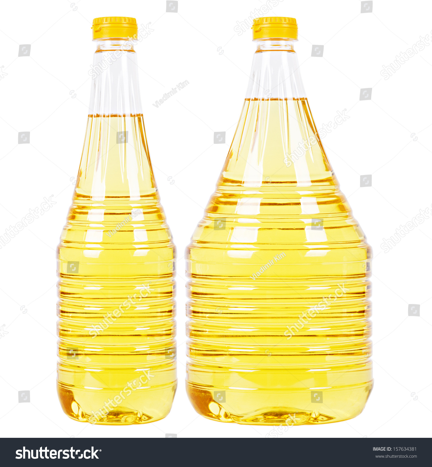 Download Two Pet Bottles Thin One Thick Stock Photo Edit Now 157634381 PSD Mockup Templates