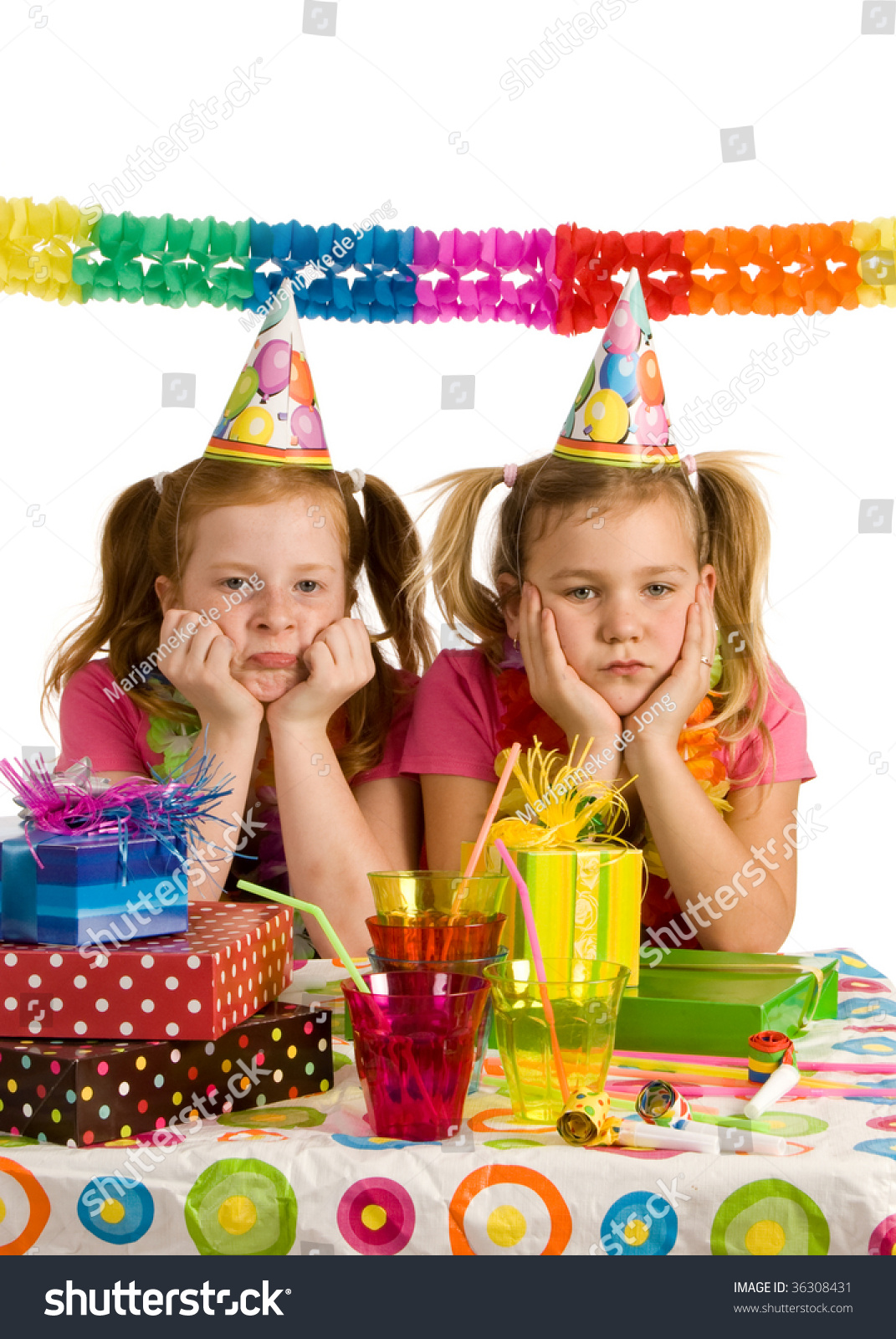 Two Sad Girls On Their Birthday Party Stock Photo 36308431 : Shutterstock