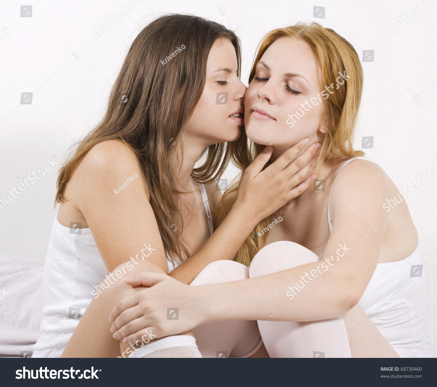 Two Sexy Beautiful Lesbian Women On Stock Photo Edit Now 68730460