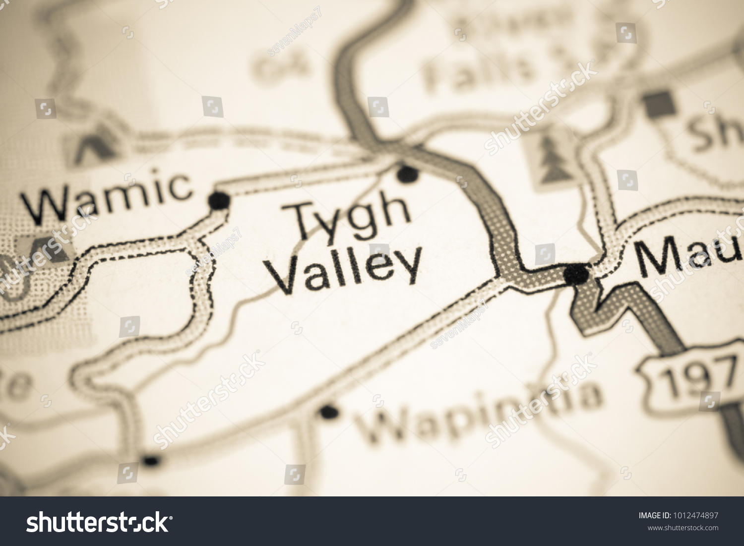 Tygh Valley Oregon Map Tygh Valley Oregon Usa On Map Stock Photo 1012474897 | Shutterstock