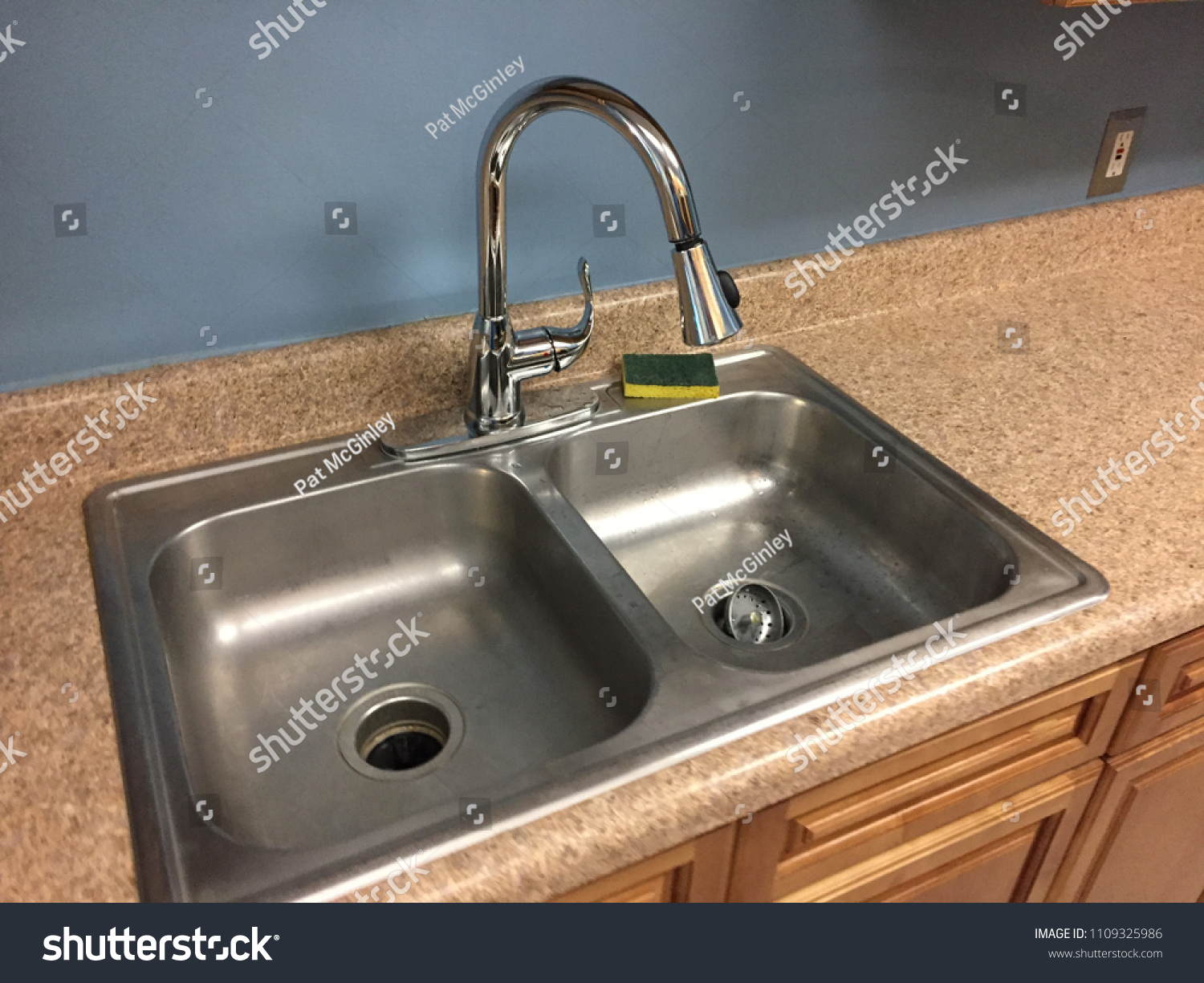 Typical American Kitchen Sink High Tall Stock Photo Edit Now 1109325986