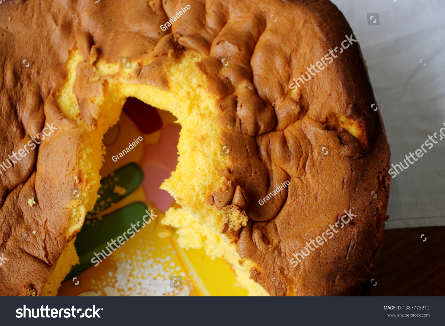 Typical Cake Portugal Pao De Lo Stock Photo Edit Now