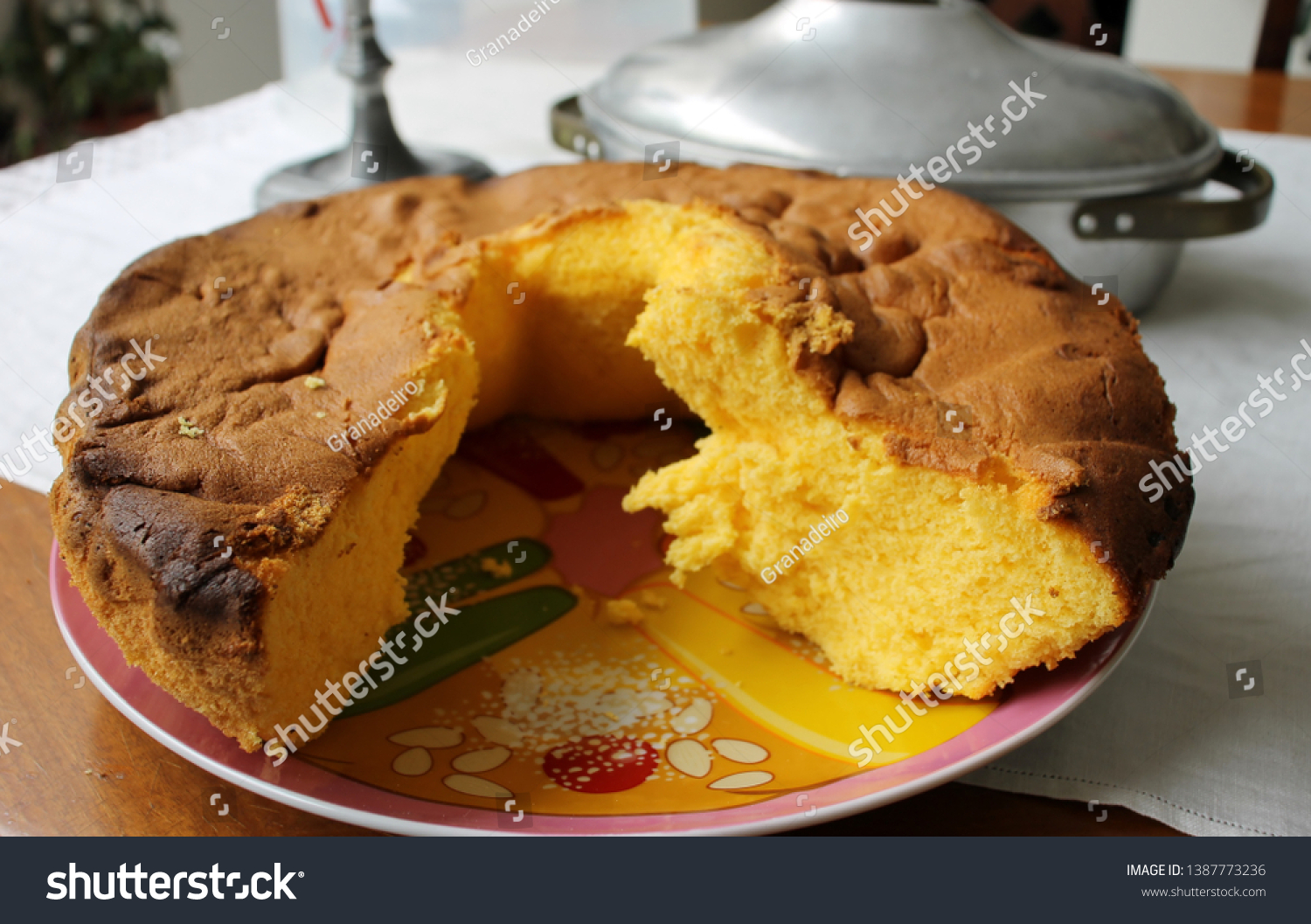 Typical Cake Portugal Pao De Lo Stock Photo Edit Now