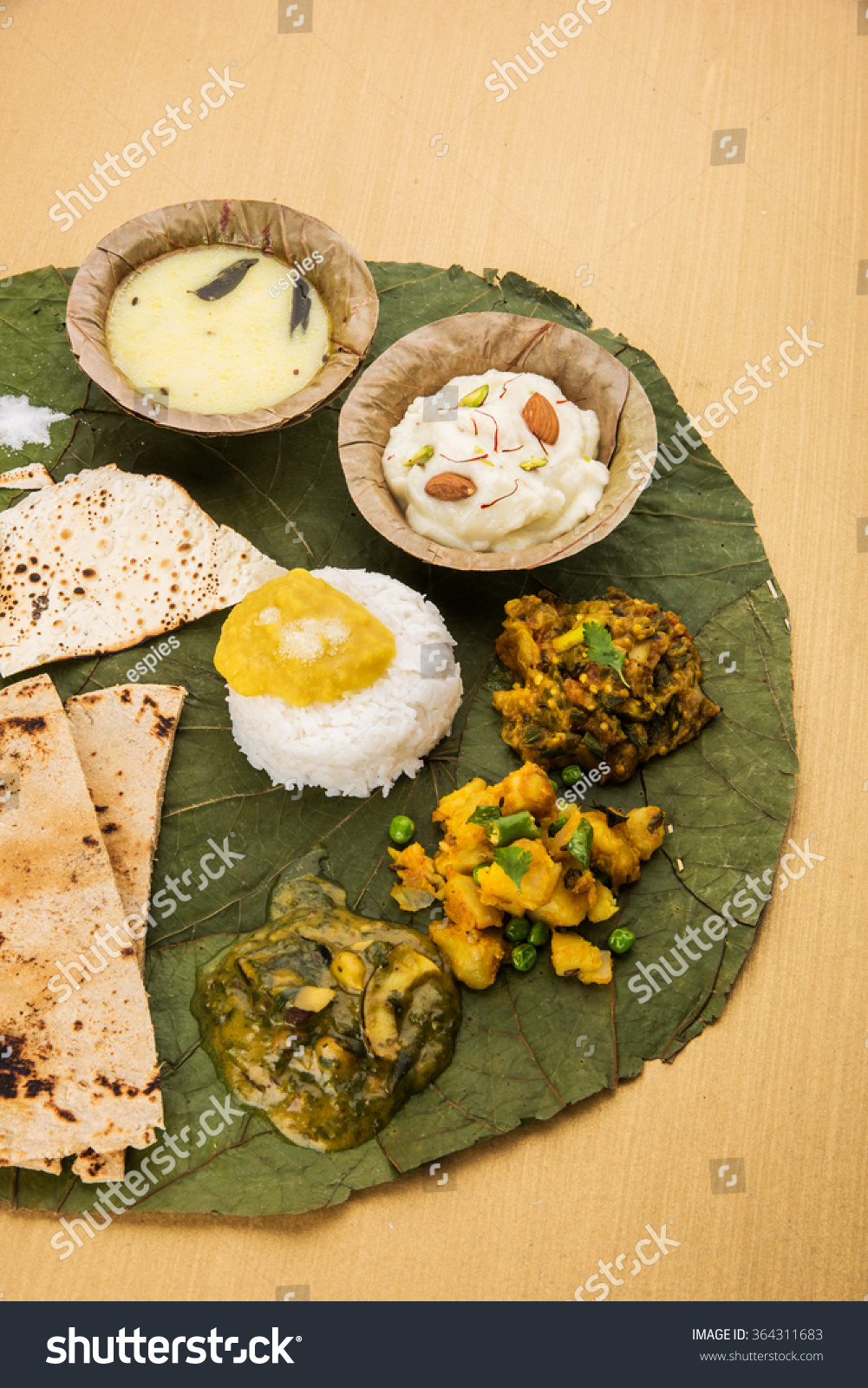 Typical Healthy Maharashtrian Food Platter Thali Stock Photo (edit Now 