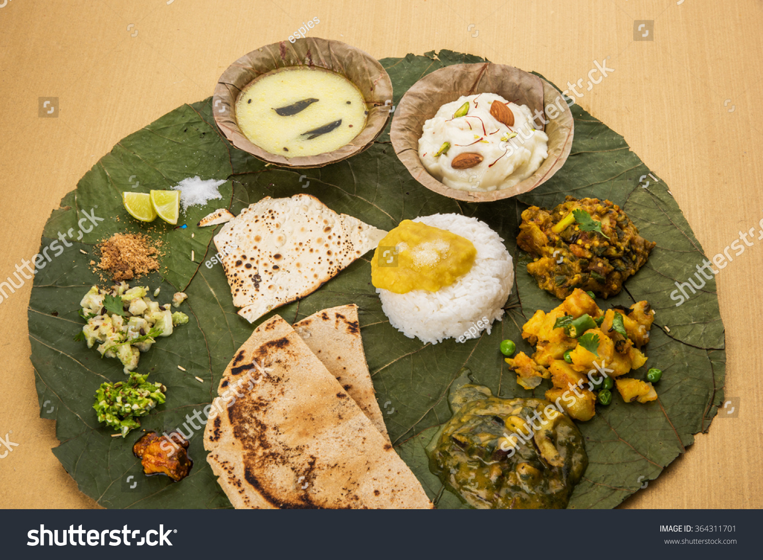 Typical Healthy Maharashtrian Food Platter Thali Stock Photo (Edit Now ...