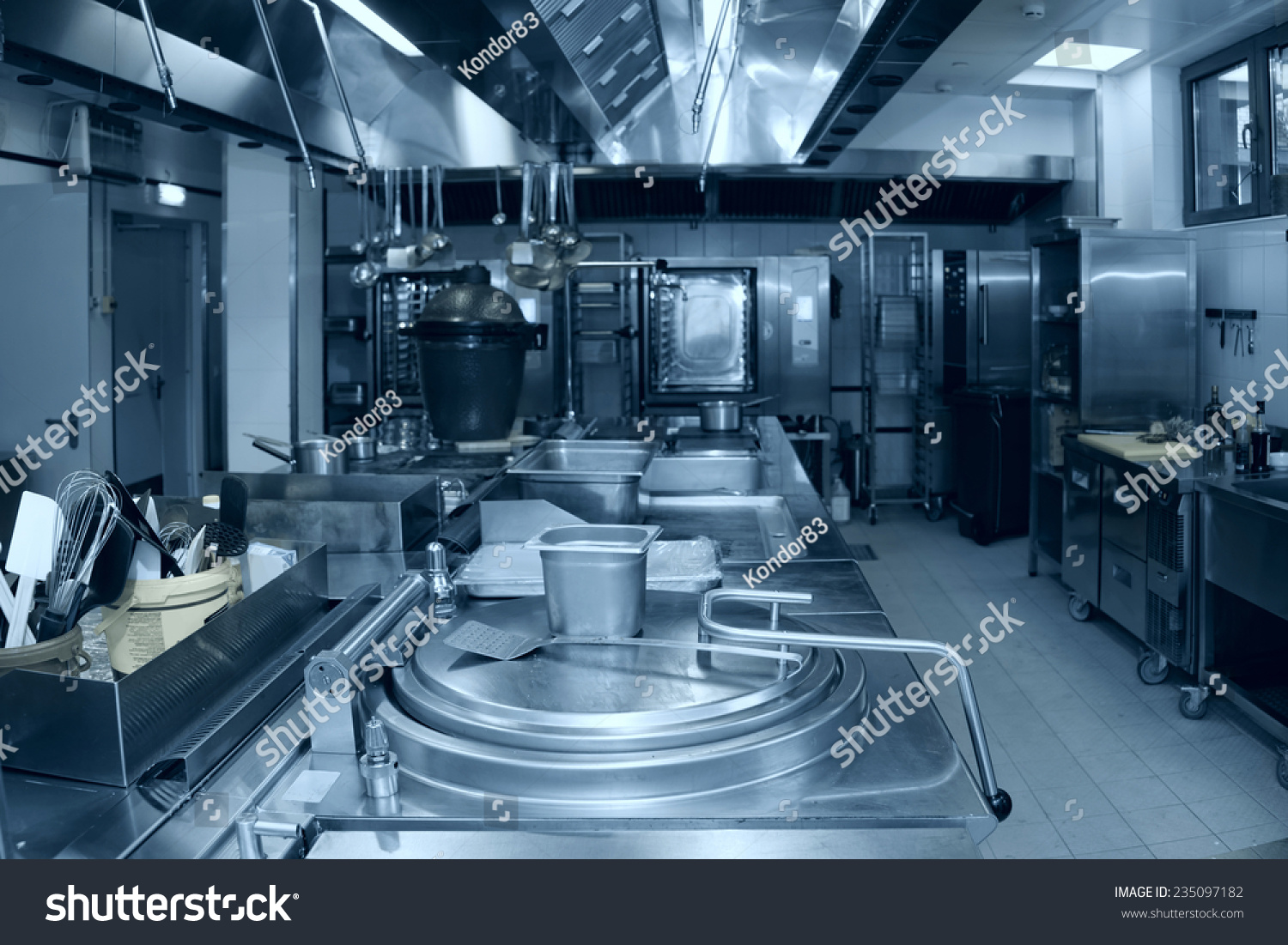 Typical Kitchen Restaurant No People Stock Photo (Edit Now) 235097182