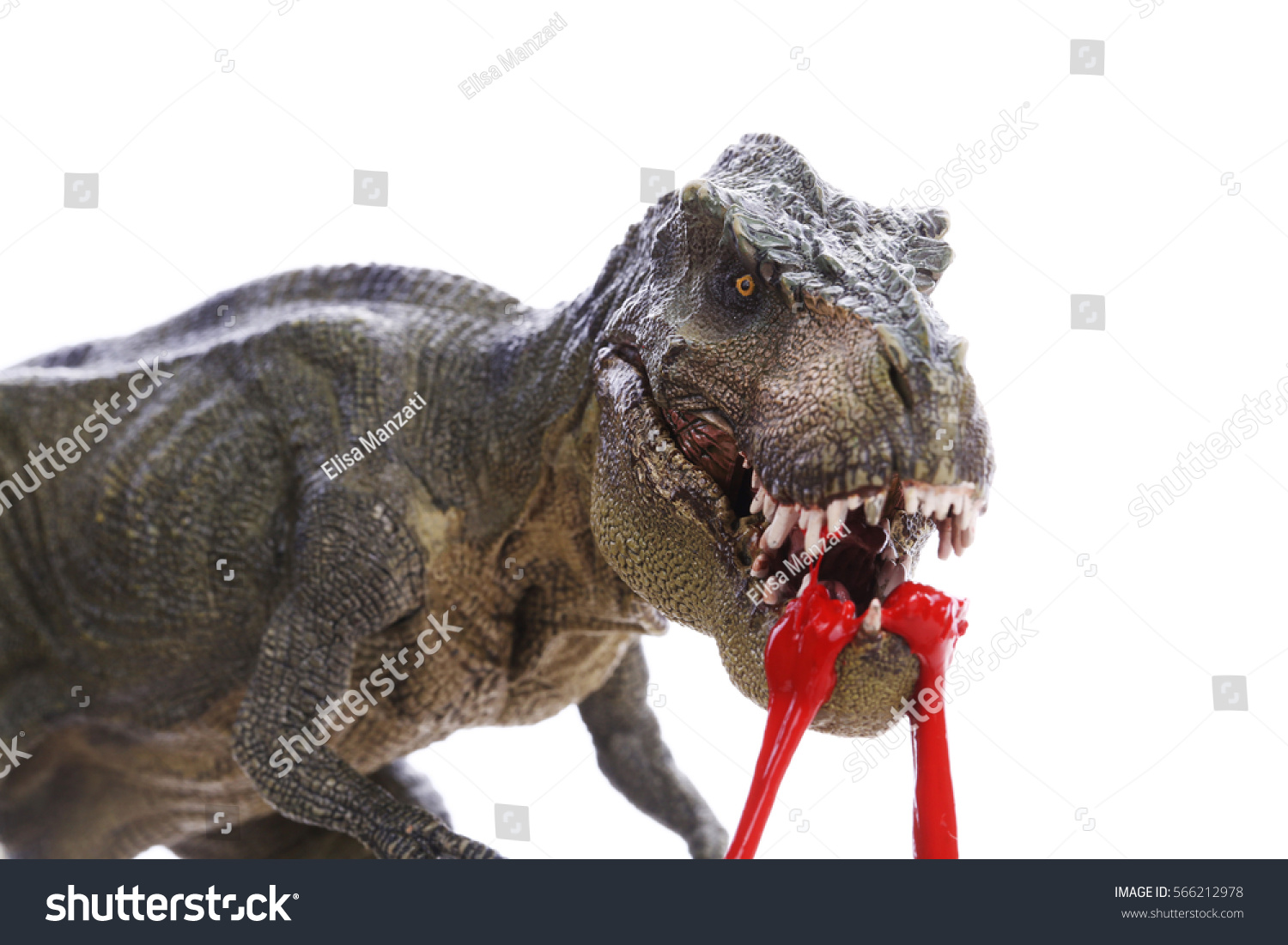 t rex eating meat