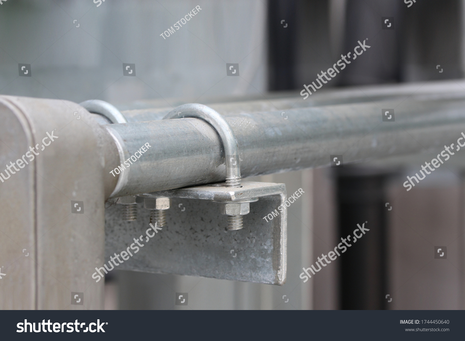 Ubolt Clamp Imc Conduit Installation Support Stock Photo 1744450640 ...