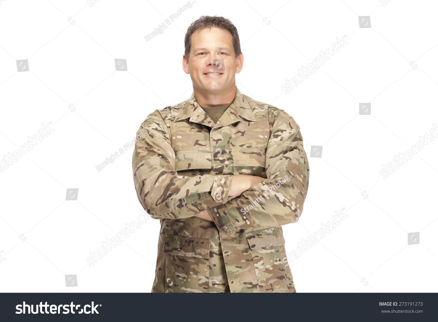 Us Army Soldier Sergeant Arms Crossed Stock Photo 273191273 - Shutterstock