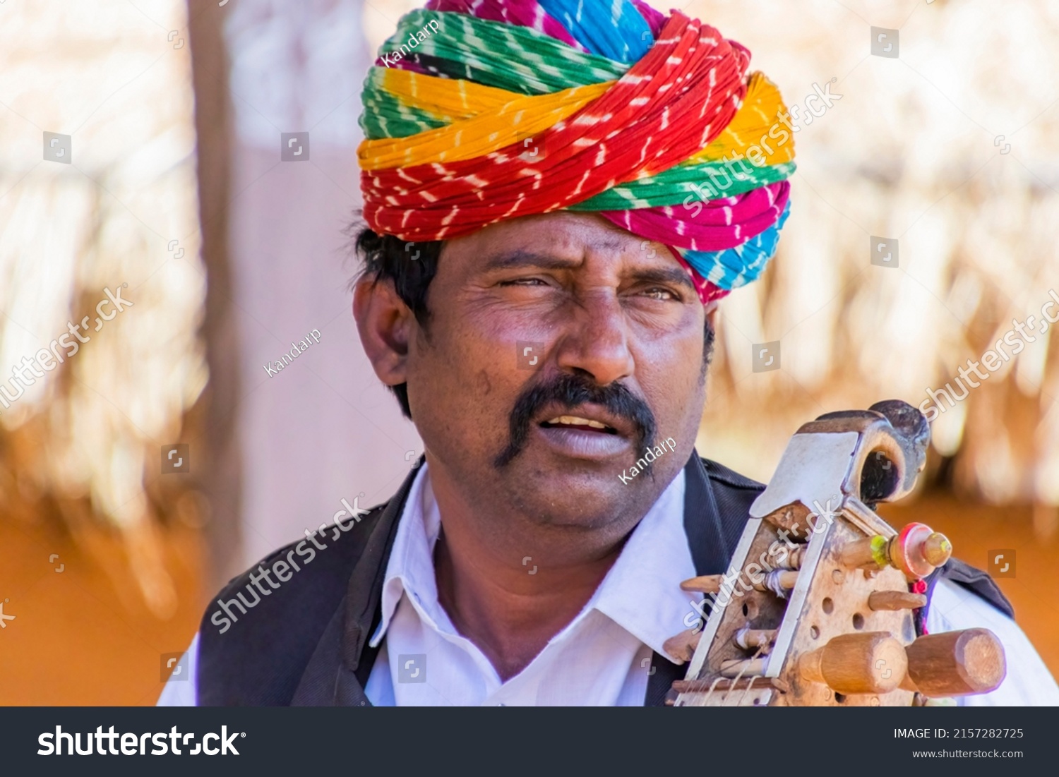 631 Rajasthani Musician Images Stock Photos Vectors Shutterstock   Stock Photo Udaipur Rajasthan India Folk Singers In Rajasthan 2157282725 