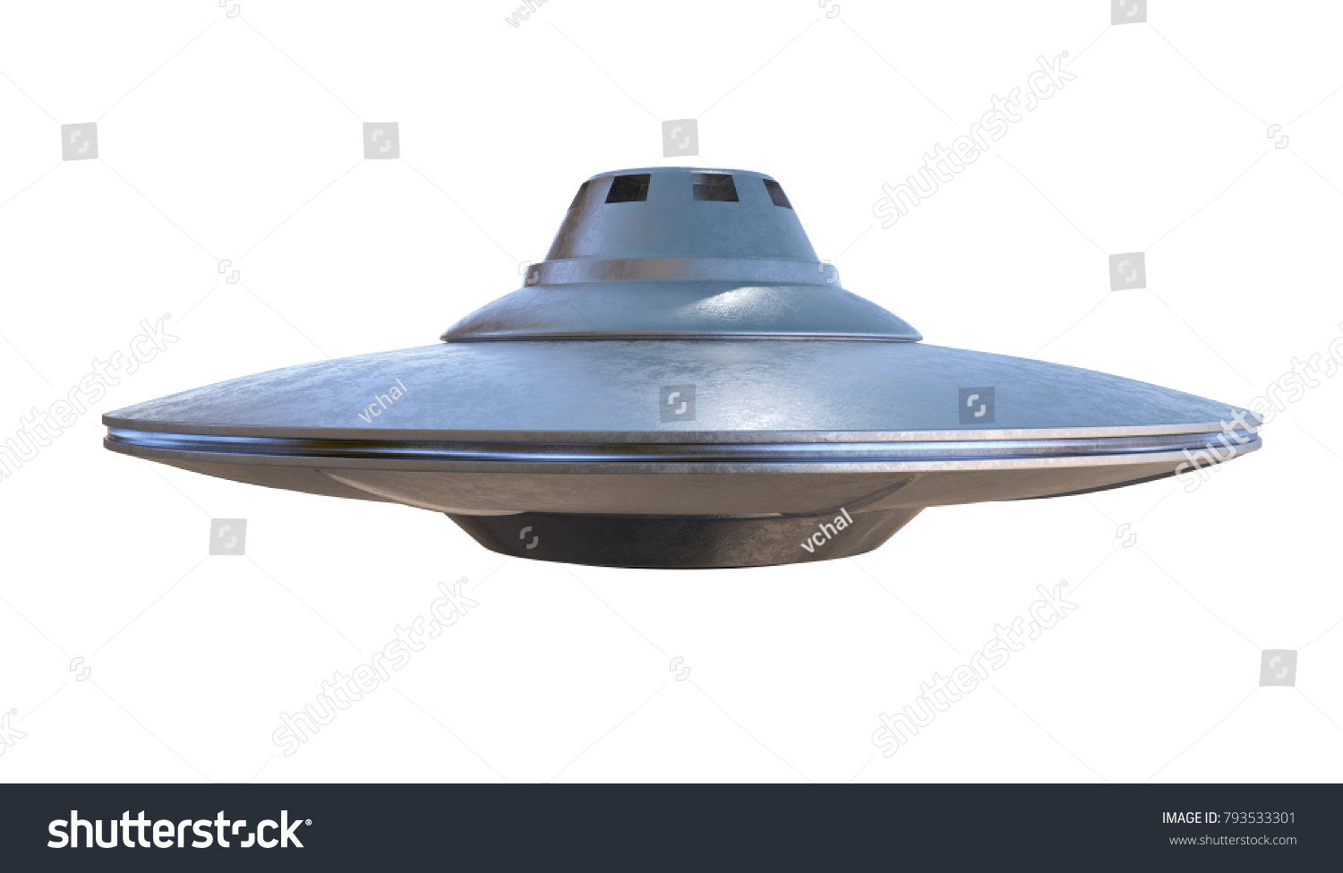 Ufo Alien Spaceship Isolated On White Stock Illustration 793533301 ...