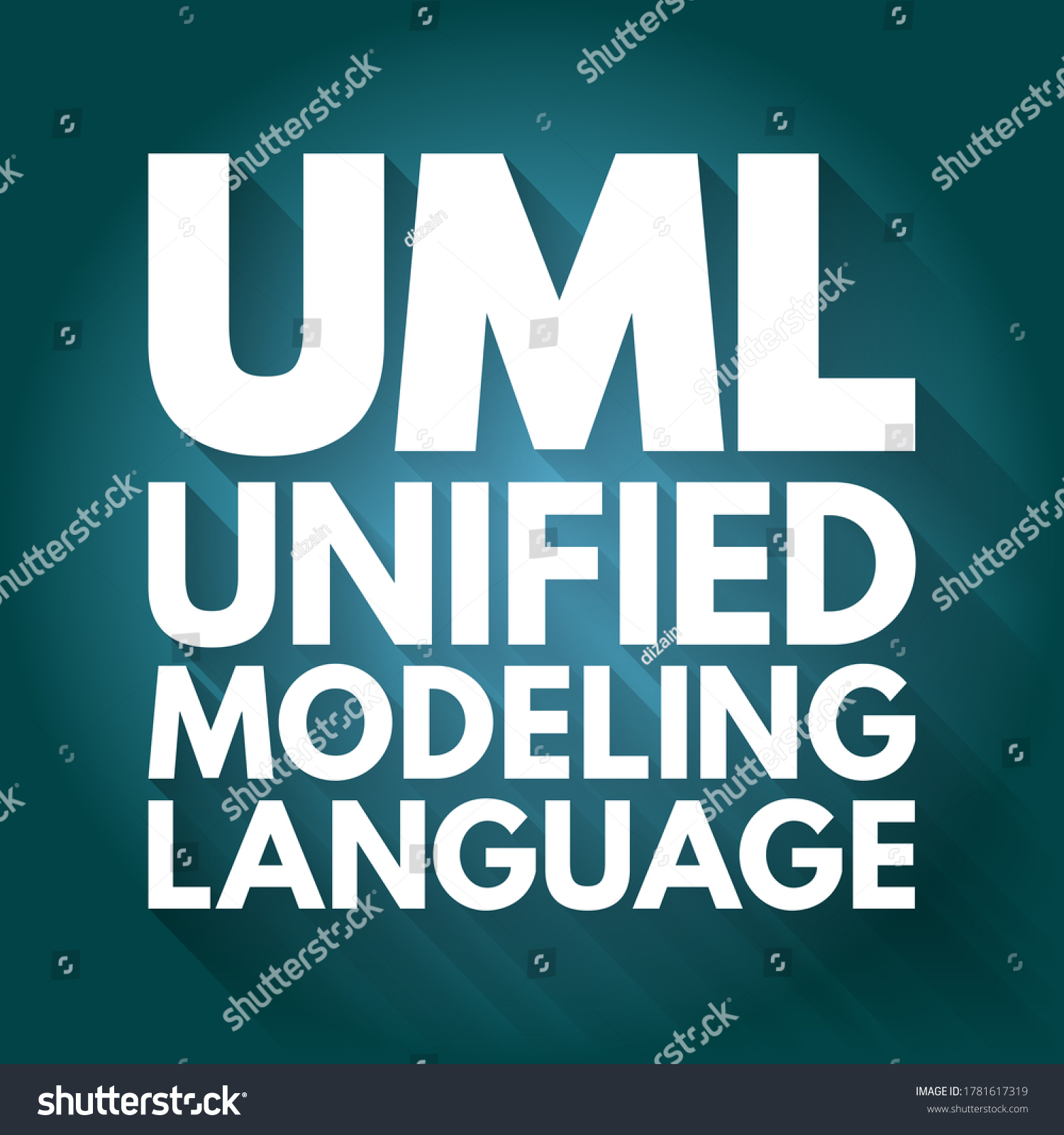 Uml Unified Modeling Language Generalpurpose Developmental Stock Illustration 1781617319 0838