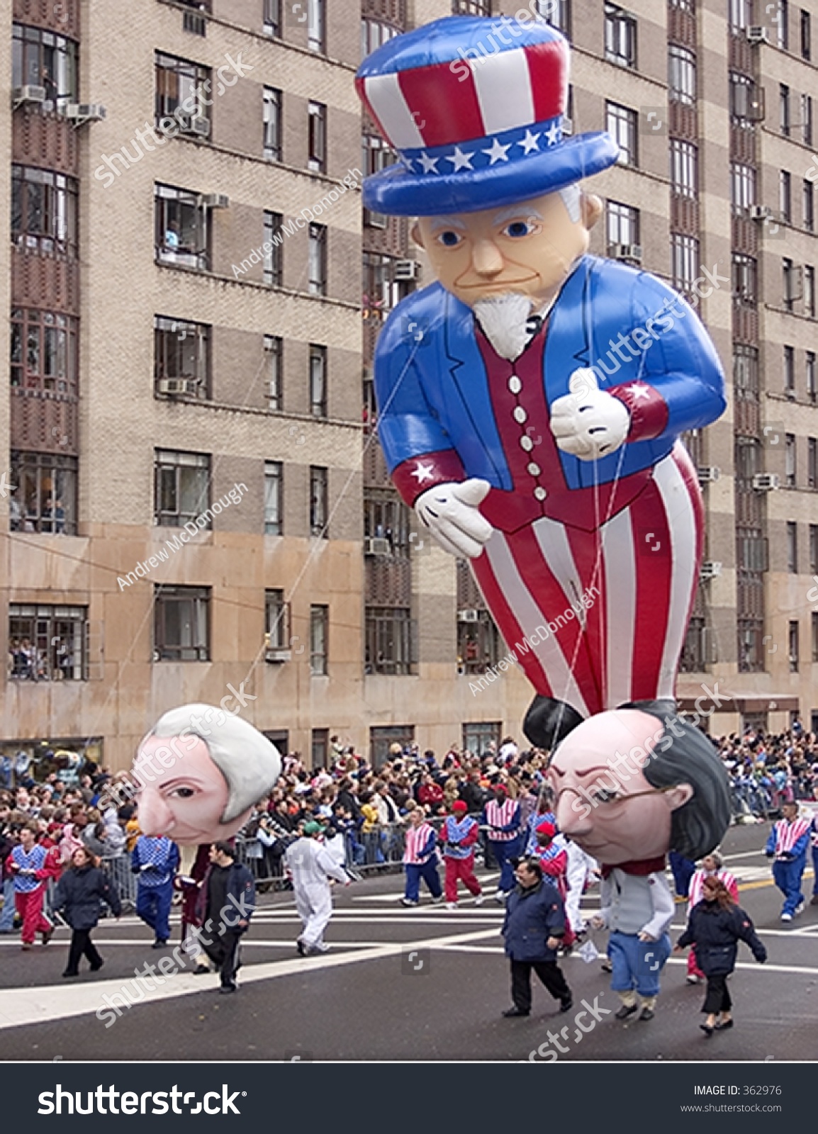 Uncle Sam Balloon Figure At The Macy'S Thanksgiving Day Parade In New ...