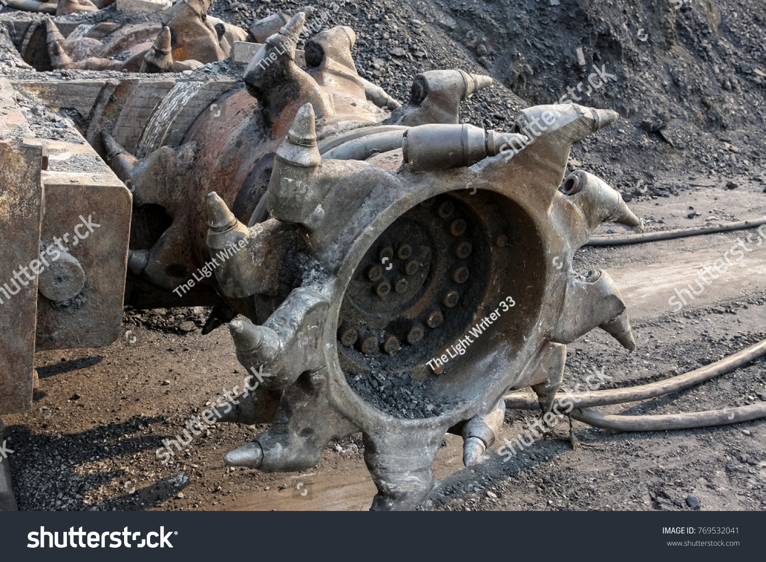 Underground Coal Mining Processing Digging Equipment Stock Photo (Edit ...