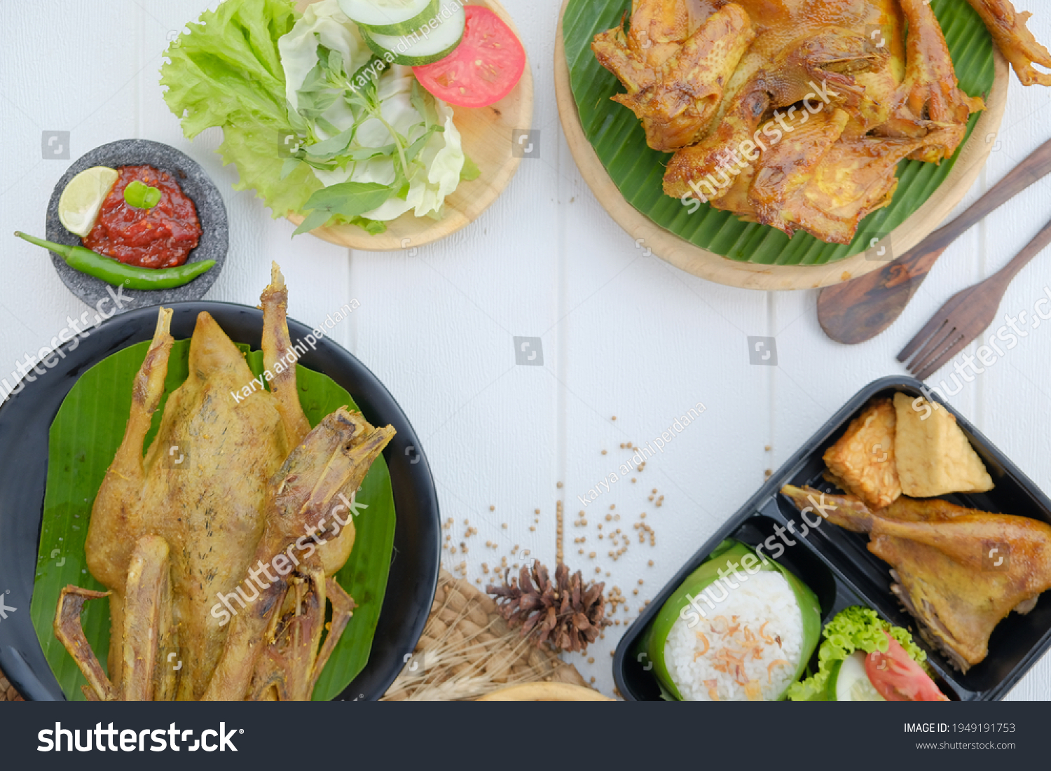 Ungkep Chicken Traditional Food Originating Indonesia Stock Photo ...