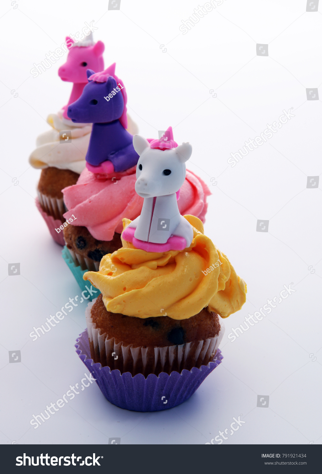 Unicorn Cupcakes Party Birthday Baby Shower Stock Photo Edit Now